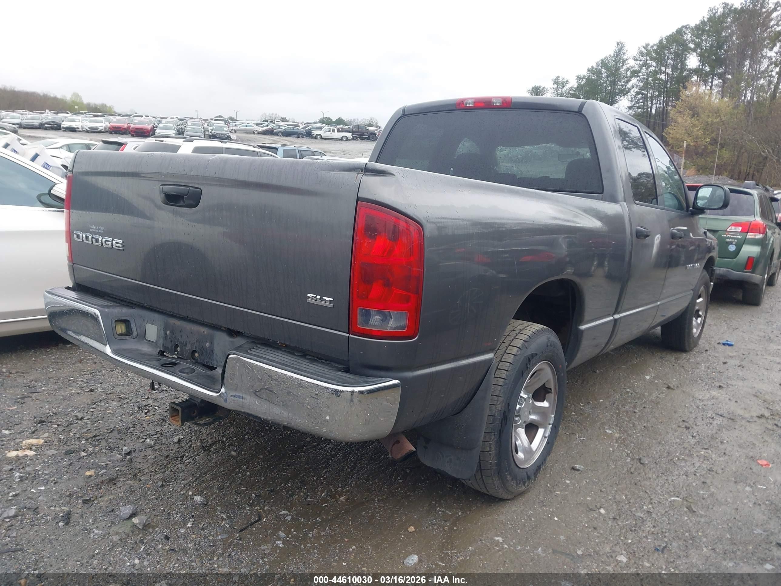 2003 Dodge Ram 1500 Slt/laramie/st Gray vin: 1D7HA18N33S101098