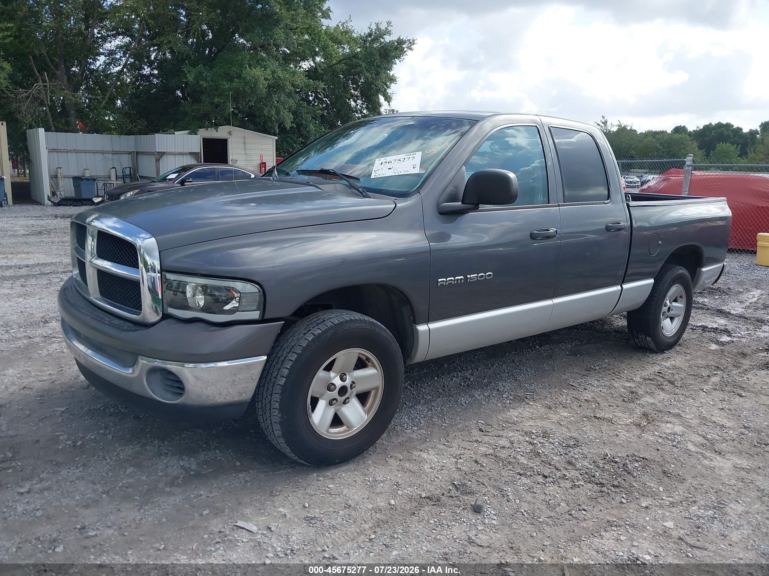 2003 Dodge Ram 1500 Slt/laramie/st Gray vin: 1D7HA18N33S214047