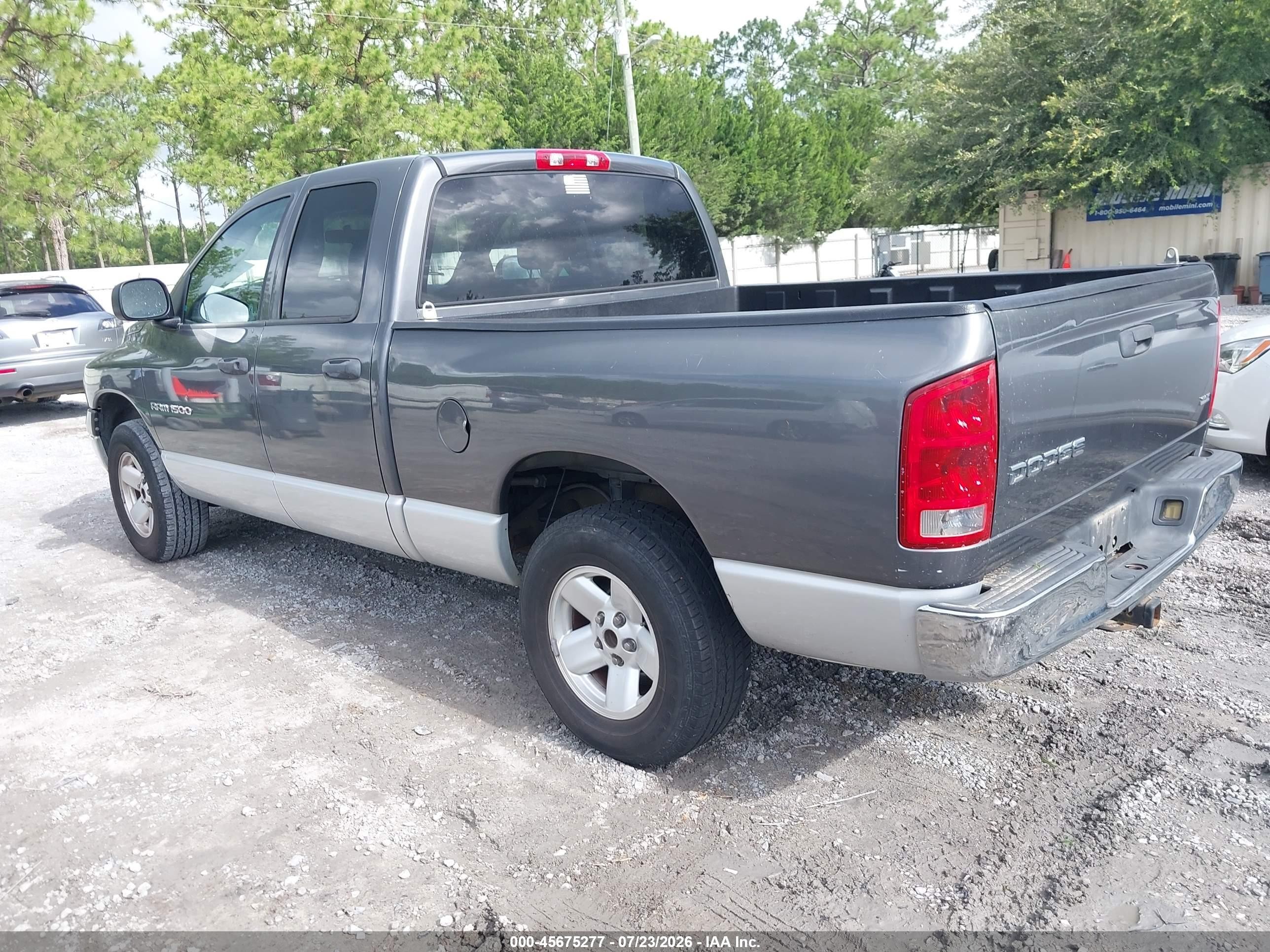 2003 Dodge Ram 1500 Slt/laramie/st Gray vin: 1D7HA18N33S214047