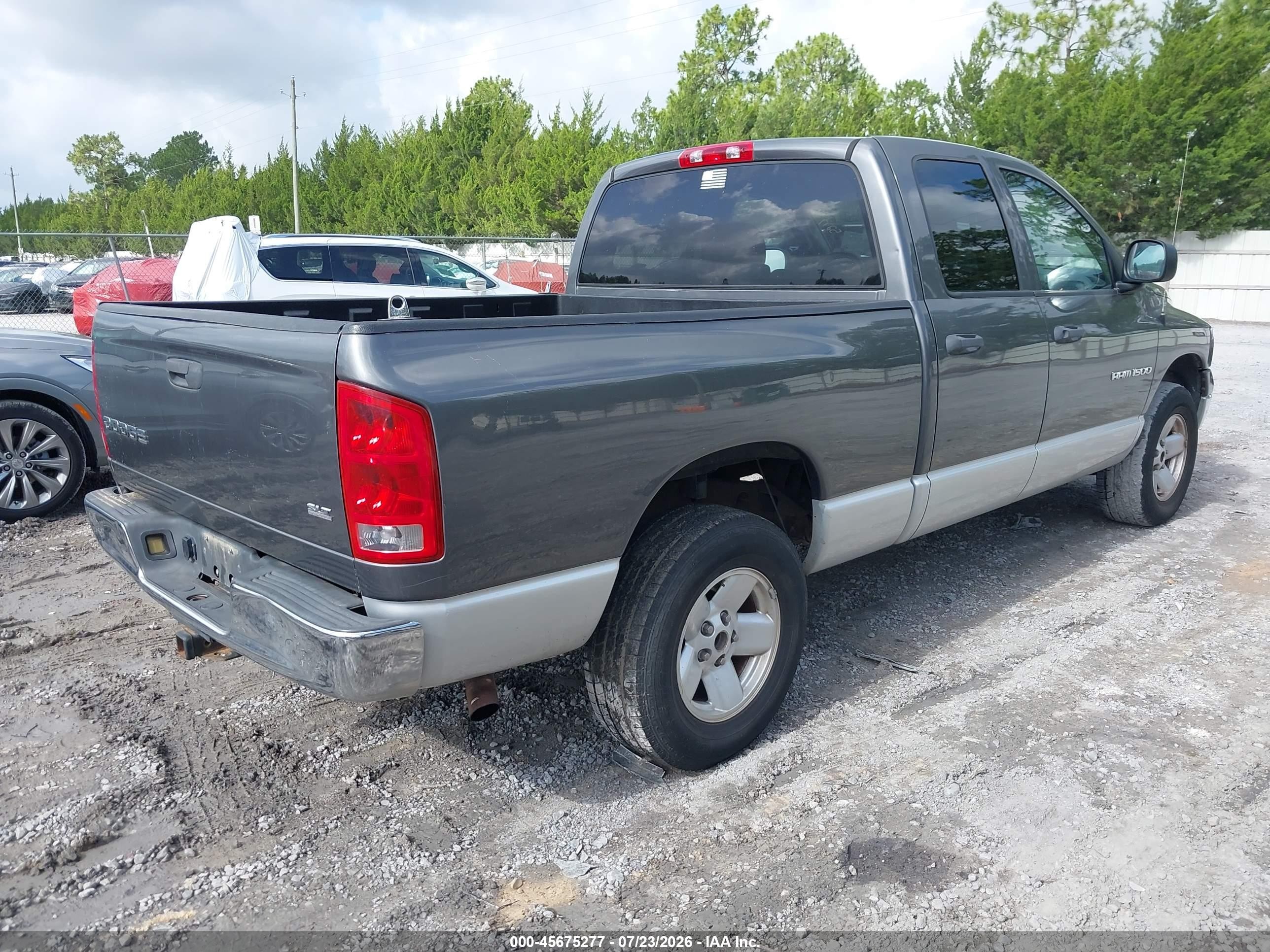 2003 Dodge Ram 1500 Slt/laramie/st Gray vin: 1D7HA18N33S214047