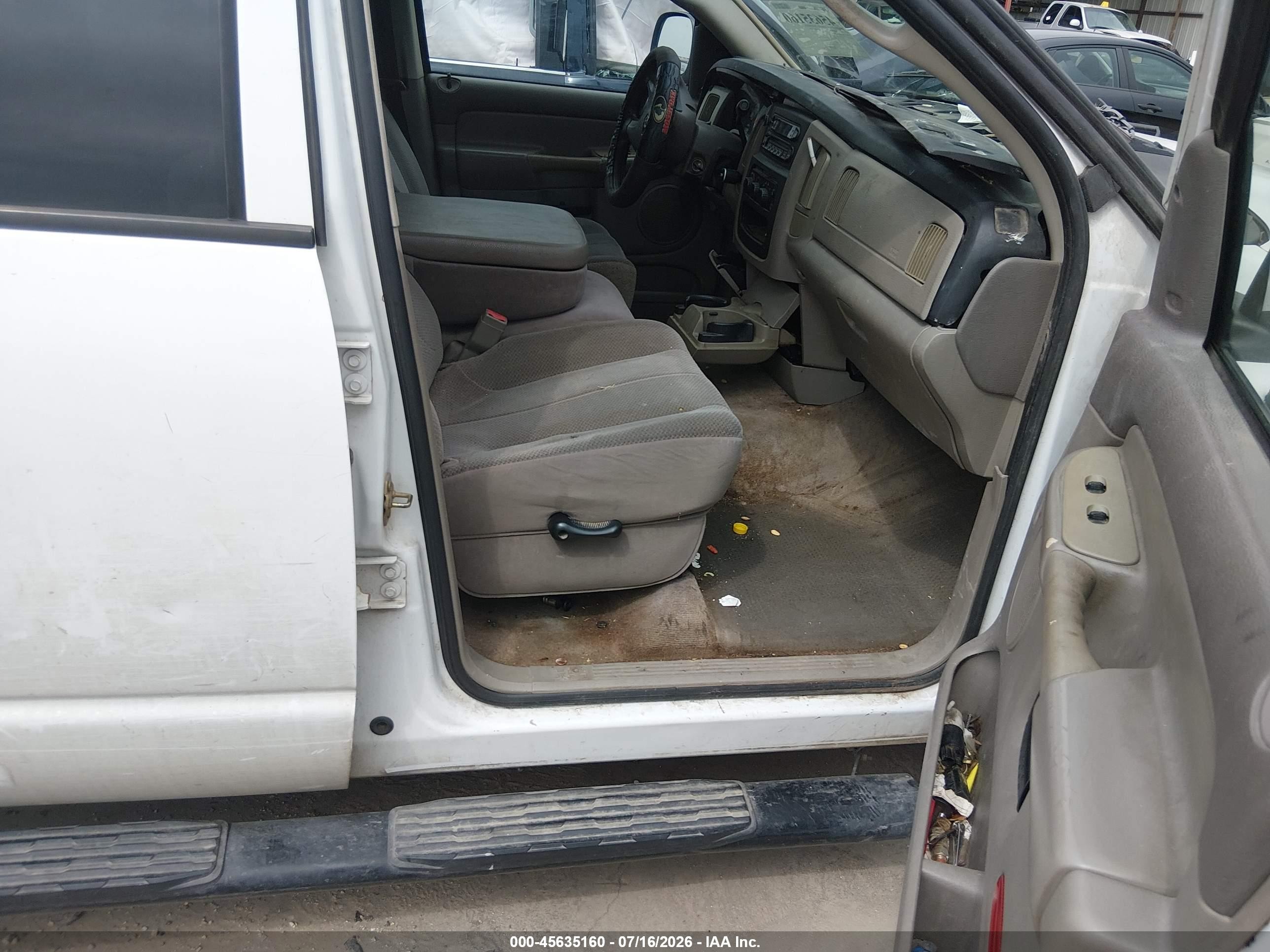 2003 Dodge Ram 1500 Slt/laramie/st White vin: 1D7HA18N33S260641