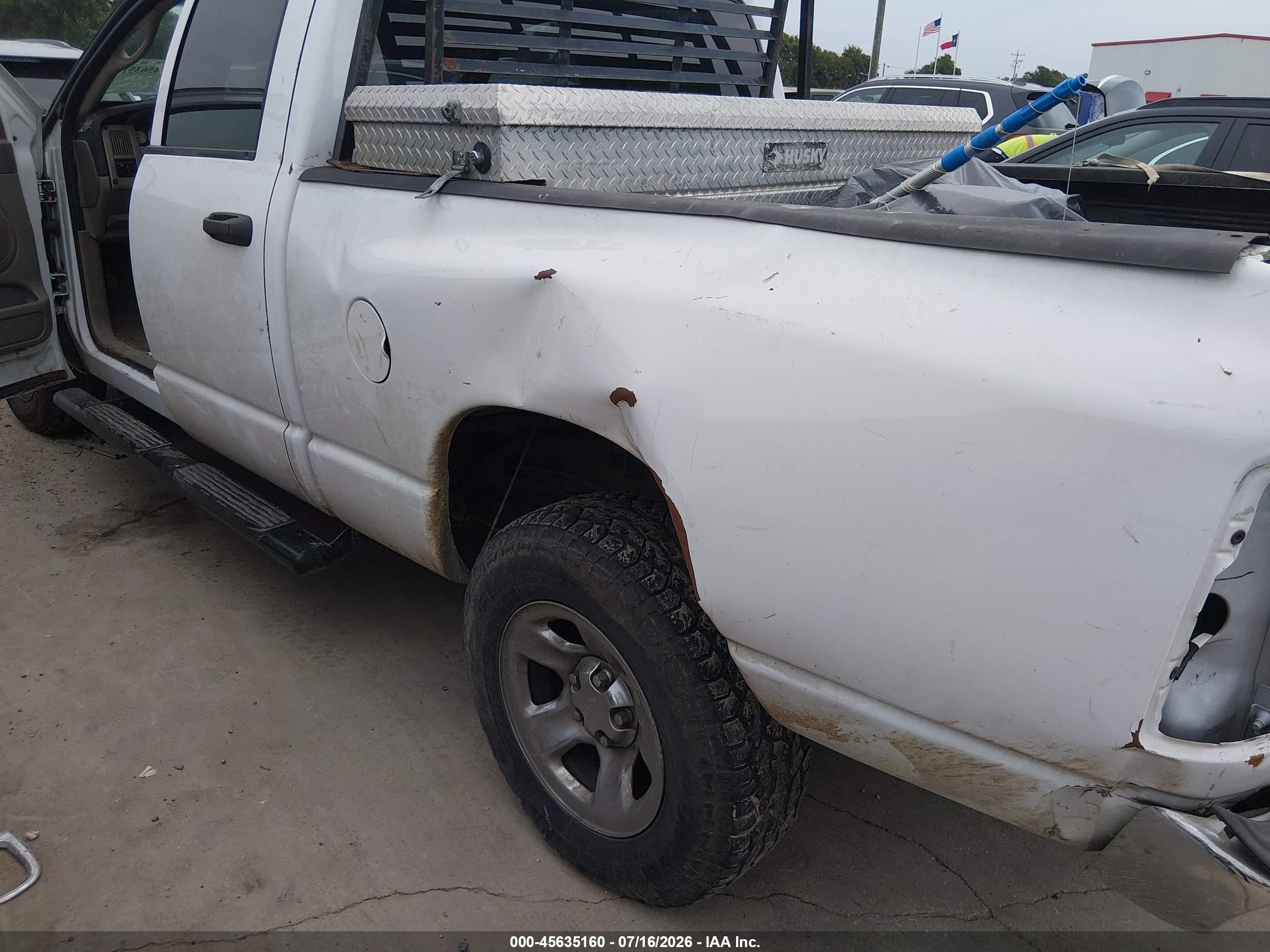 2003 Dodge Ram 1500 Slt/laramie/st White vin: 1D7HA18N33S260641