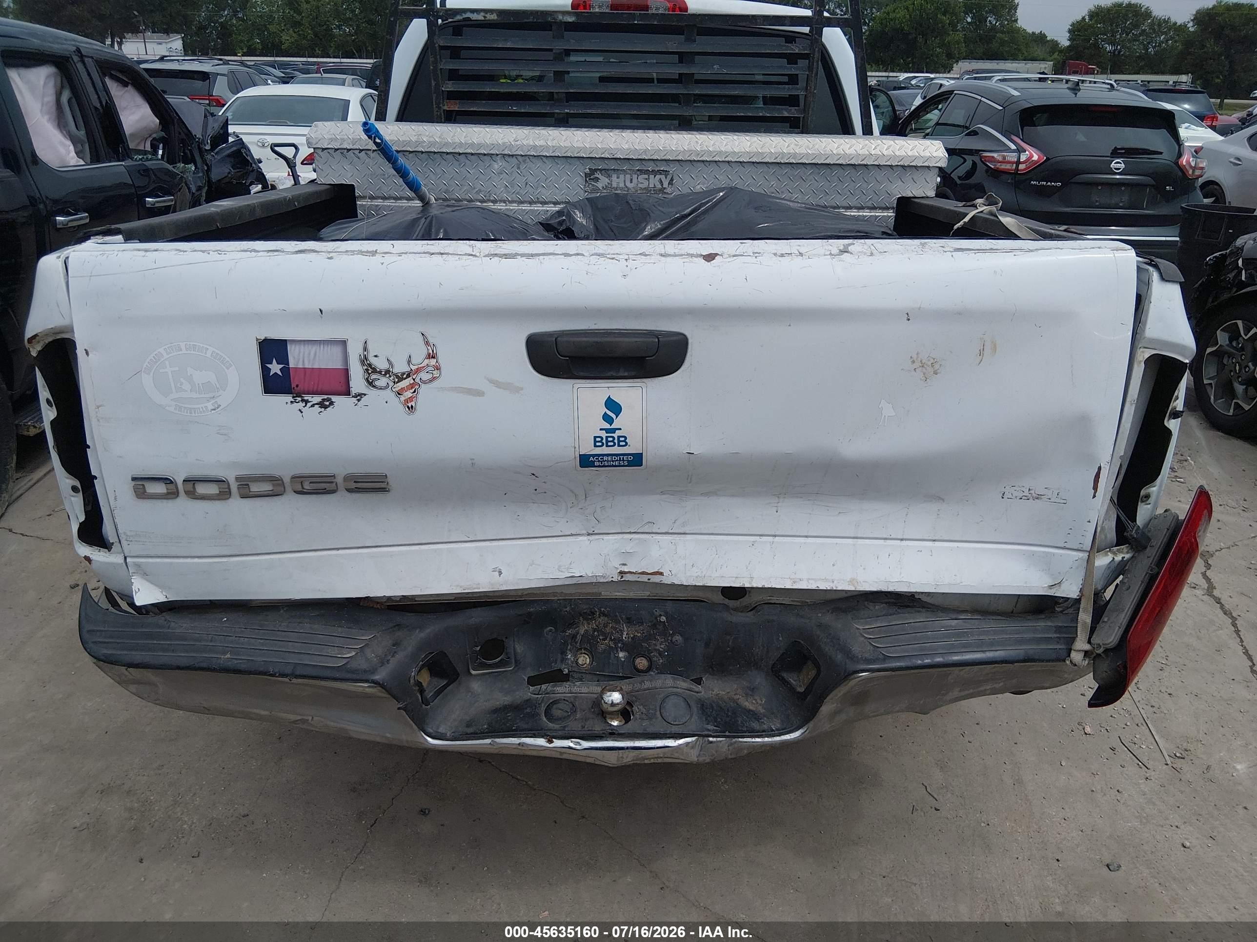 2003 Dodge Ram 1500 Slt/laramie/st White vin: 1D7HA18N33S260641