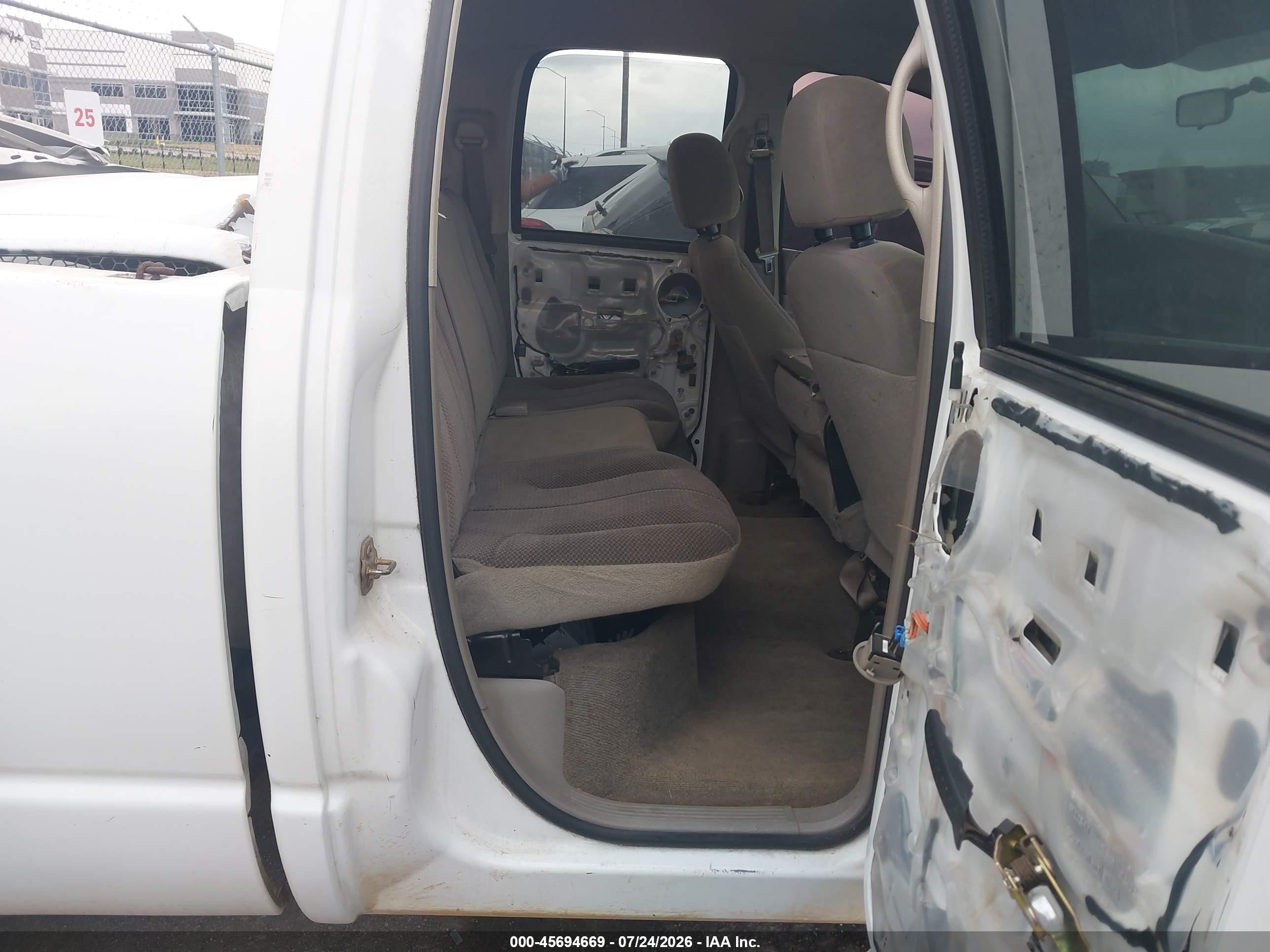 2004 Dodge Ram 1500 Slt/laramie Белый vin: 1D7HA18N34J263546