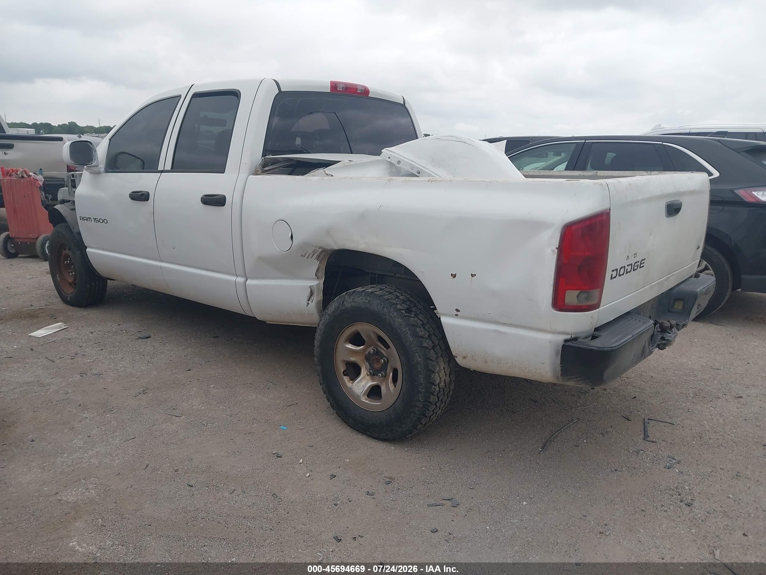 2004 Dodge Ram 1500 Slt/laramie Белый vin: 1D7HA18N34J263546