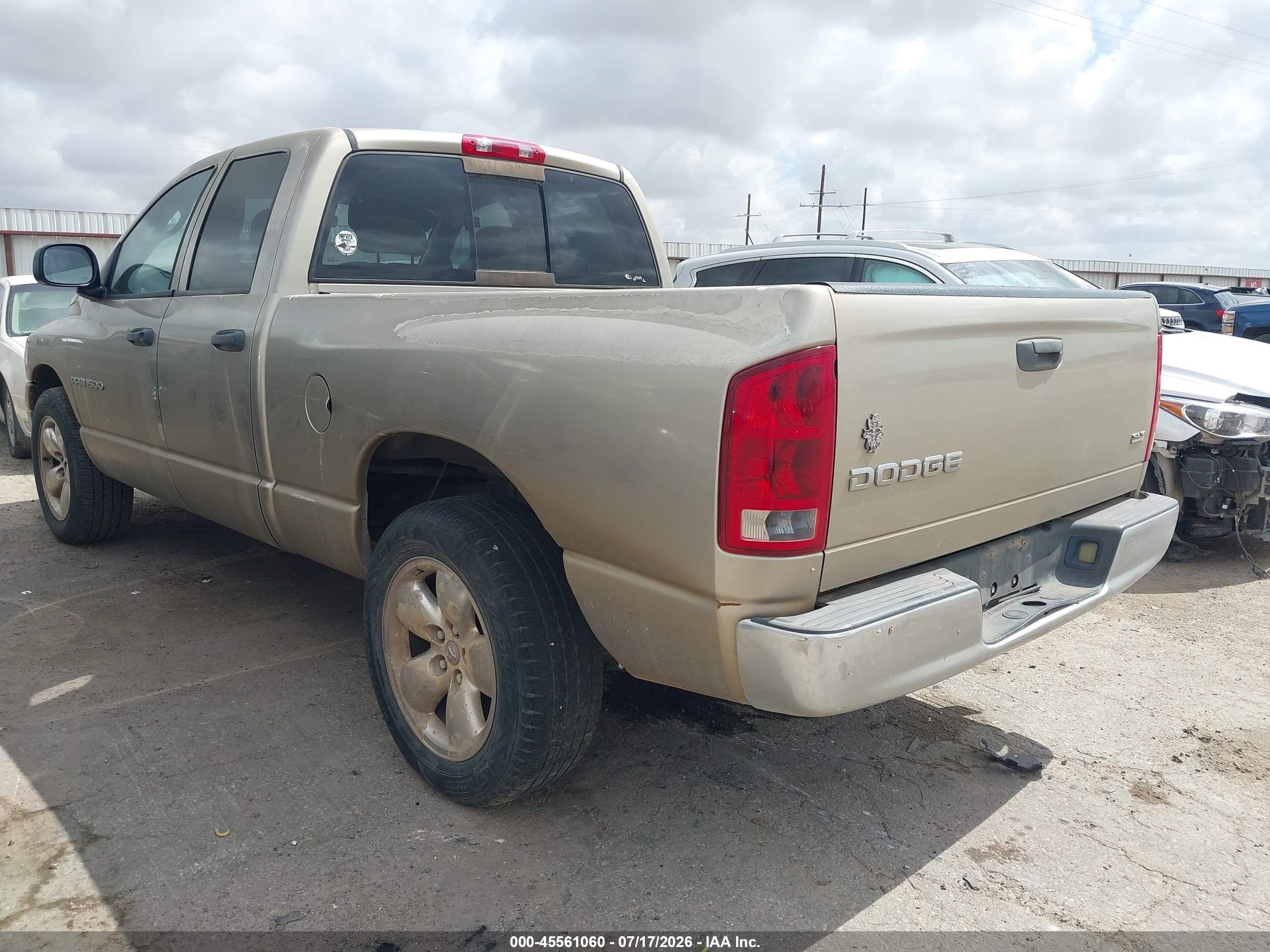 2004 Dodge Ram 1500 Slt/laramie Gold vin: 1D7HA18N34S680983
