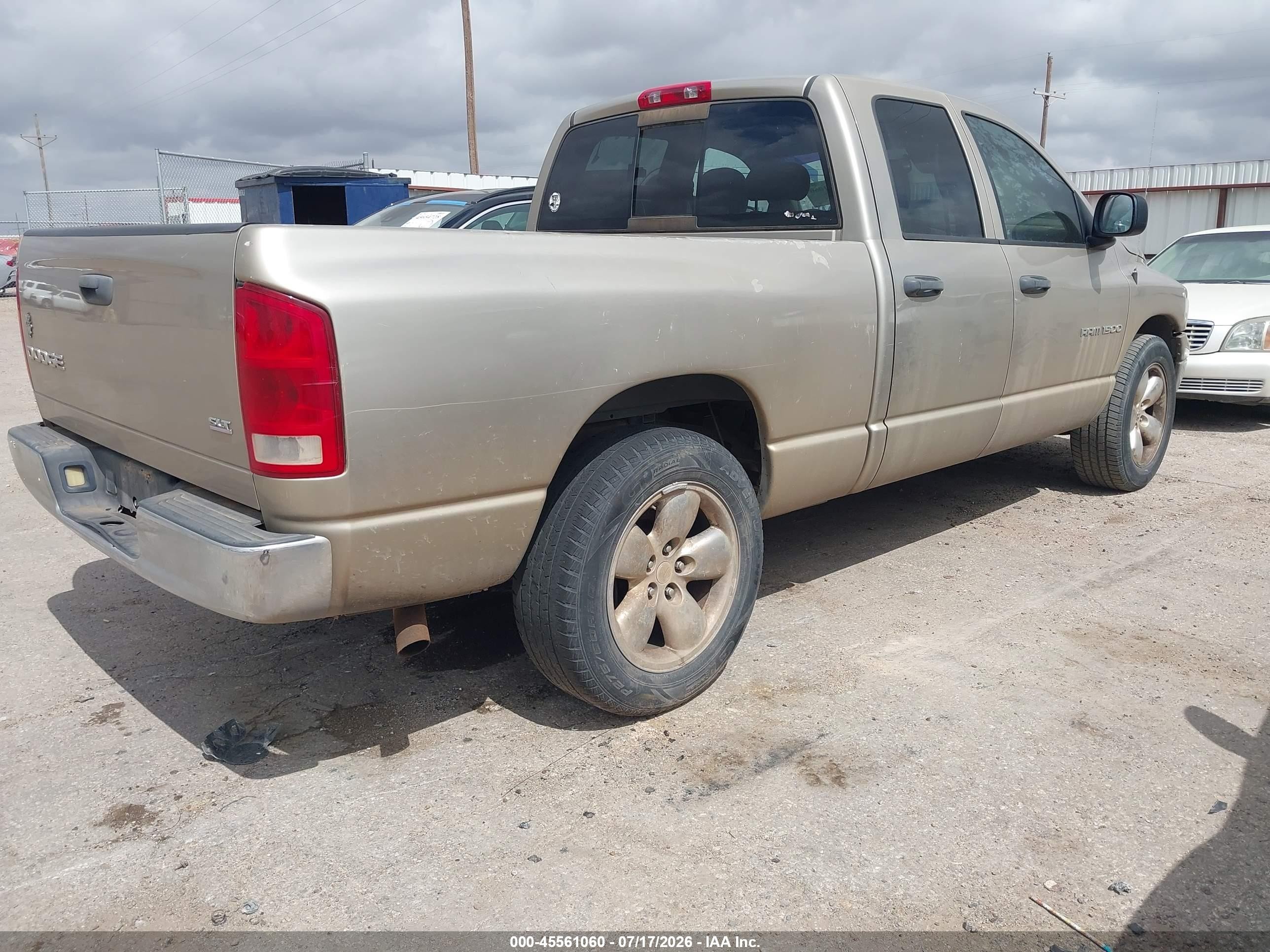 2004 Dodge Ram 1500 Slt/laramie Gold vin: 1D7HA18N34S680983