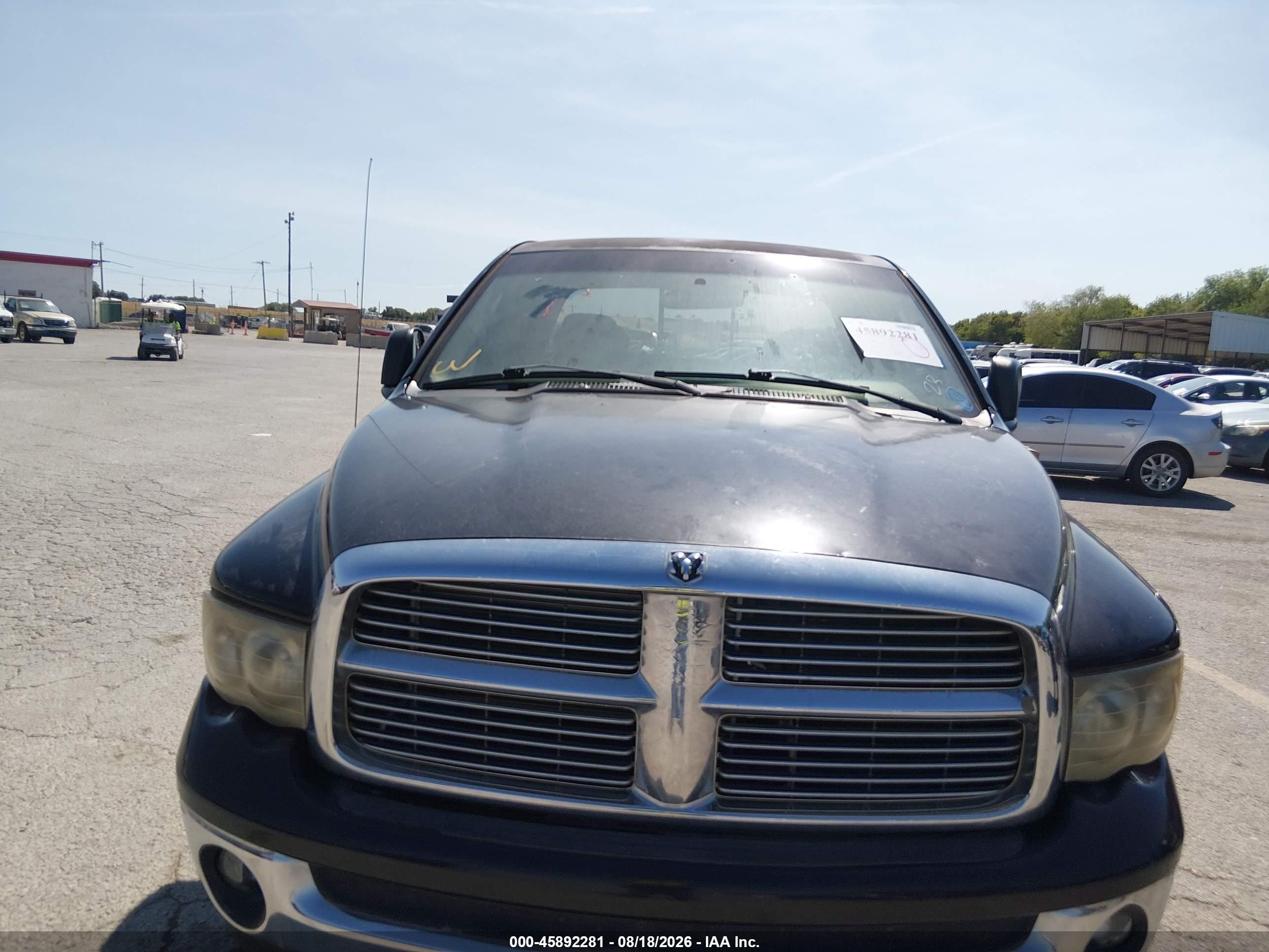 2005 Dodge Ram 1500 Slt/laramie Black vin: 1D7HA18N35J637512