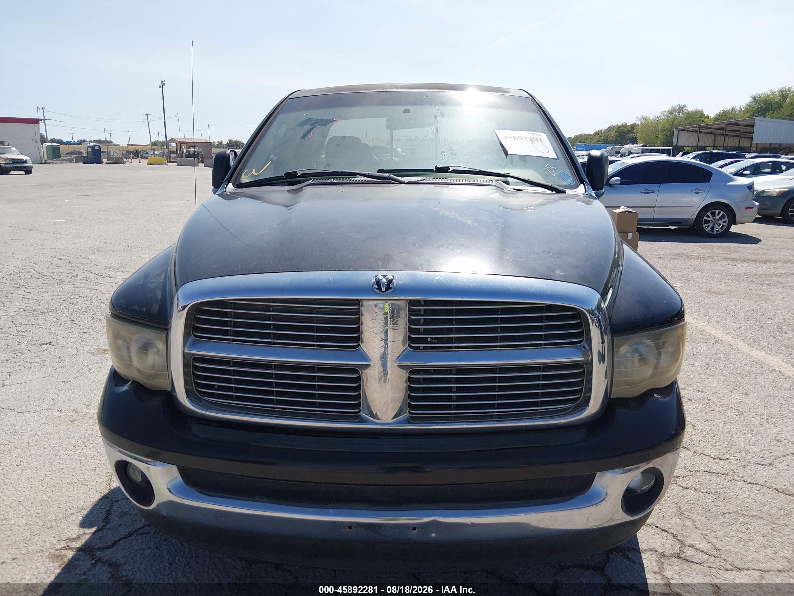 2005 Dodge Ram 1500 Slt/laramie Black vin: 1D7HA18N35J637512