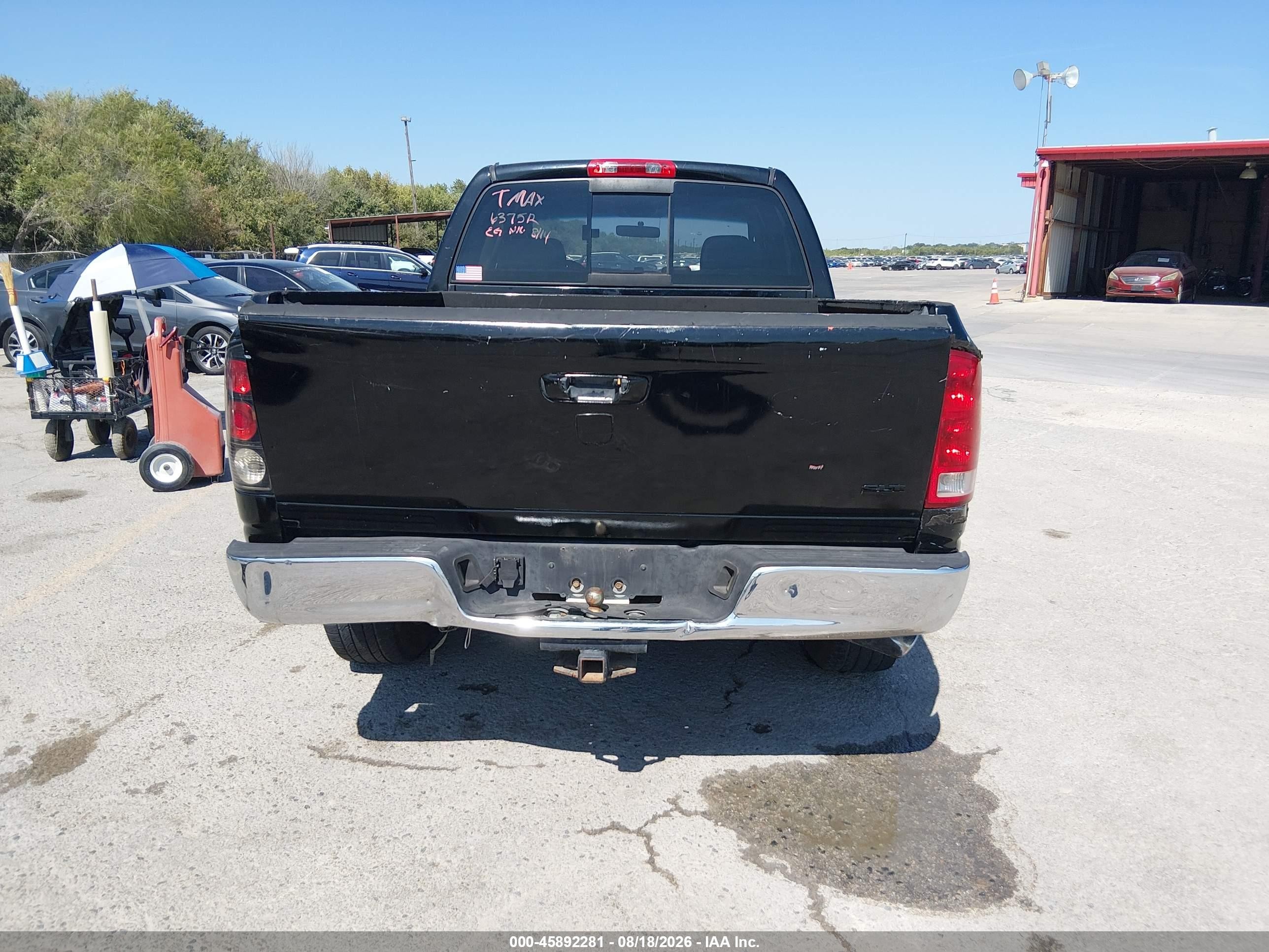 2005 Dodge Ram 1500 Slt/laramie Black vin: 1D7HA18N35J637512