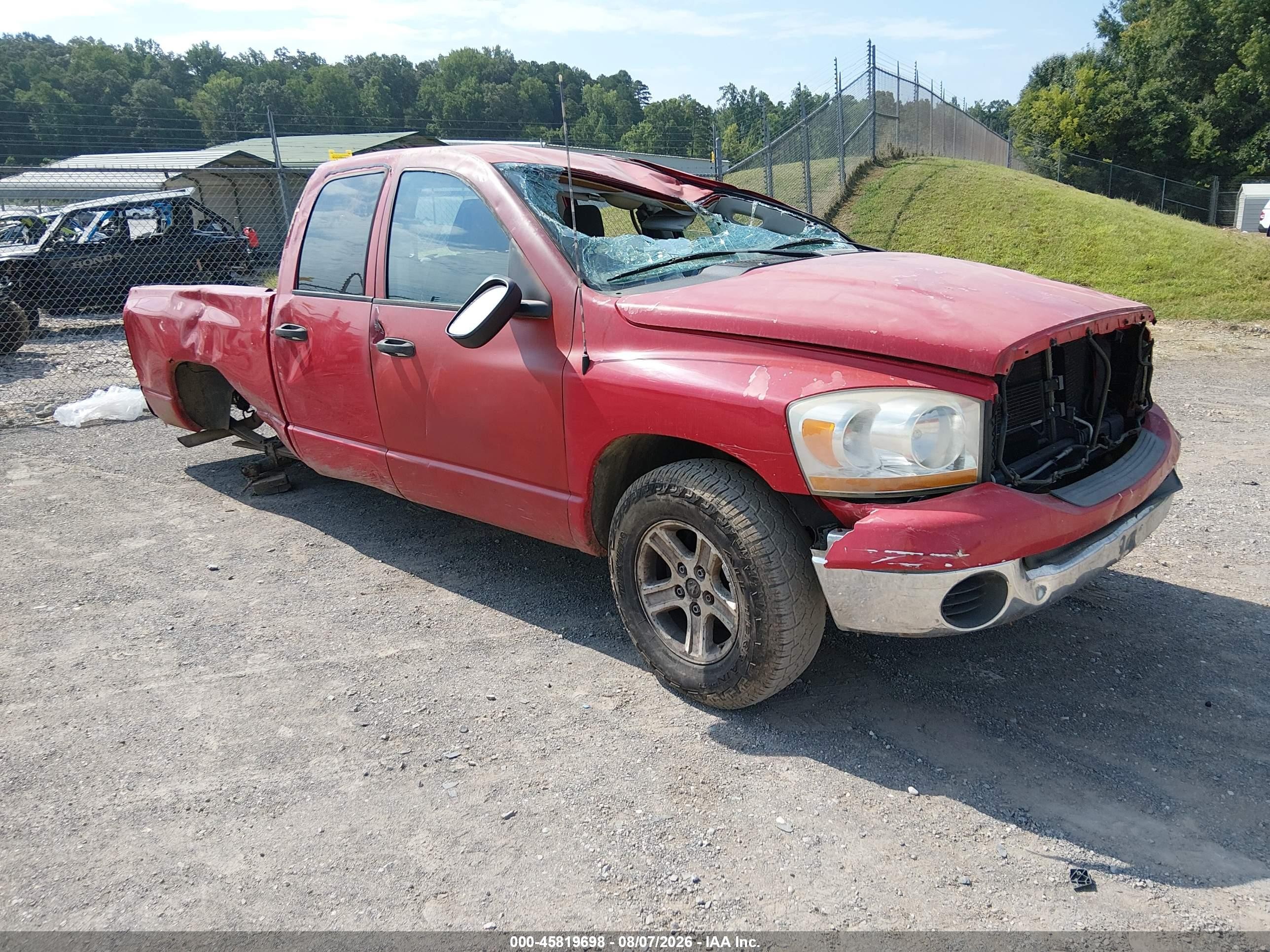 2006 Dodge Ram 1500 Slt Red vin: 1D7HA18N36S515101