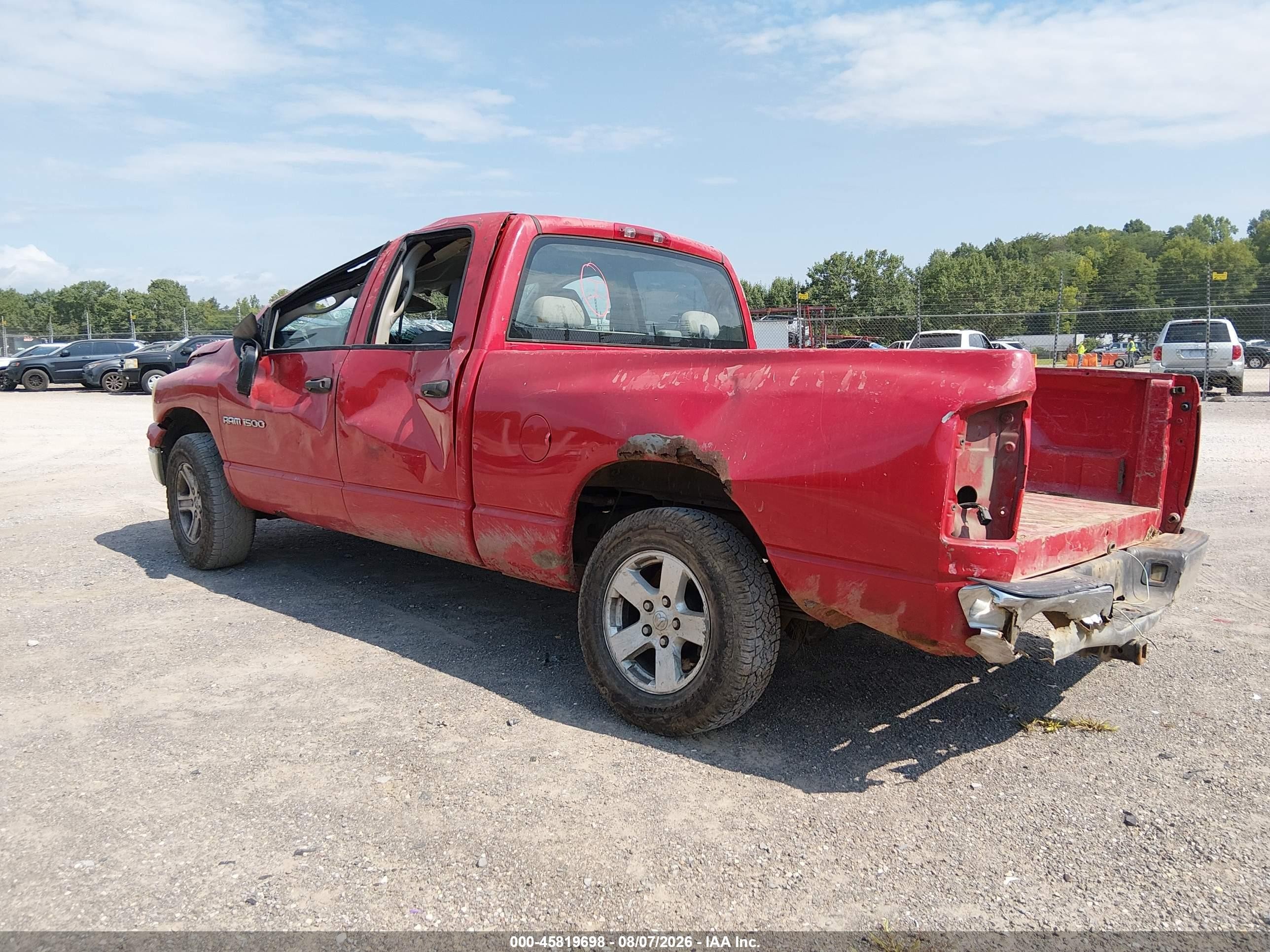 2006 Dodge Ram 1500 Slt Red vin: 1D7HA18N36S515101