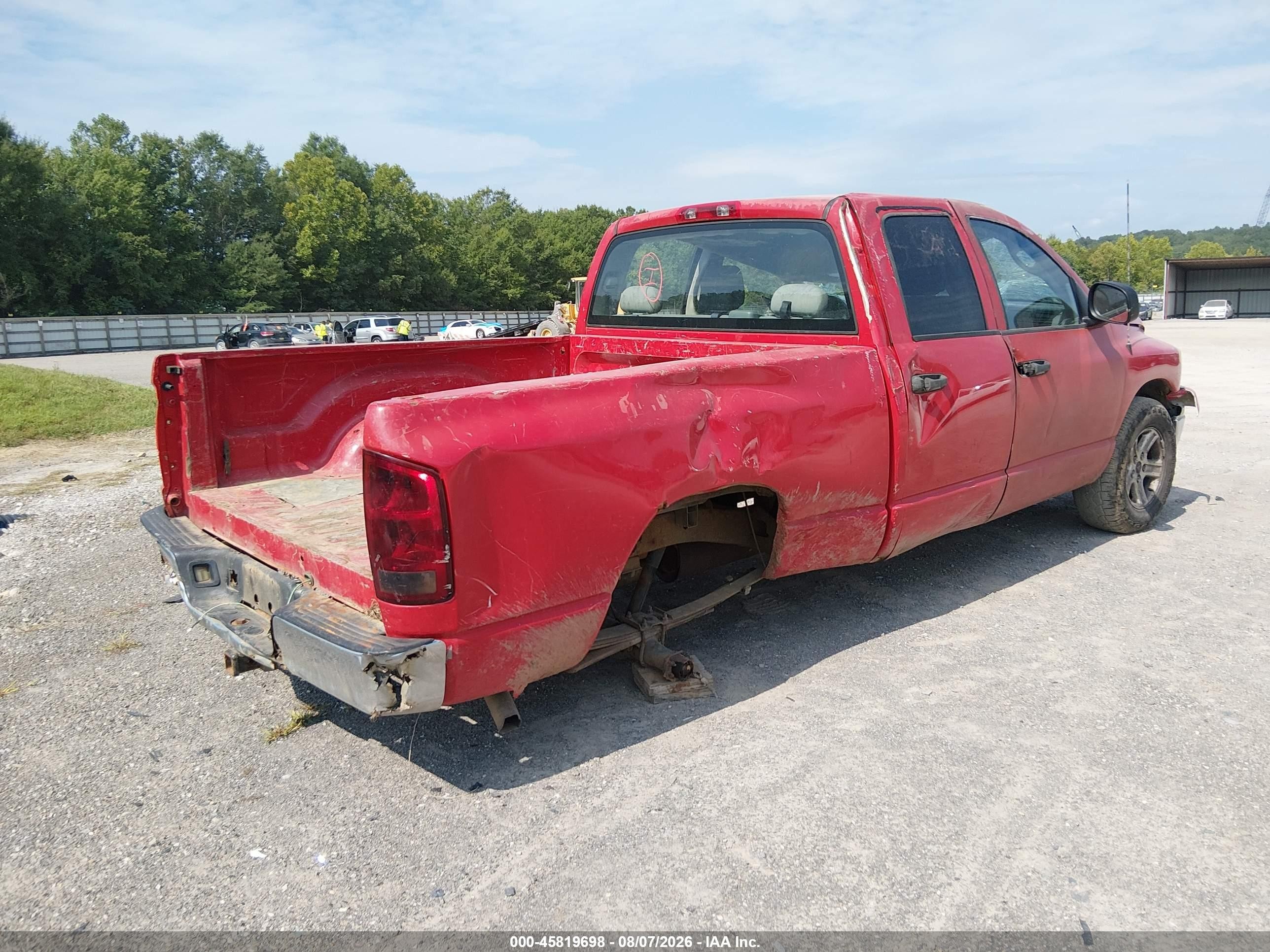 2006 Dodge Ram 1500 Slt Red vin: 1D7HA18N36S515101