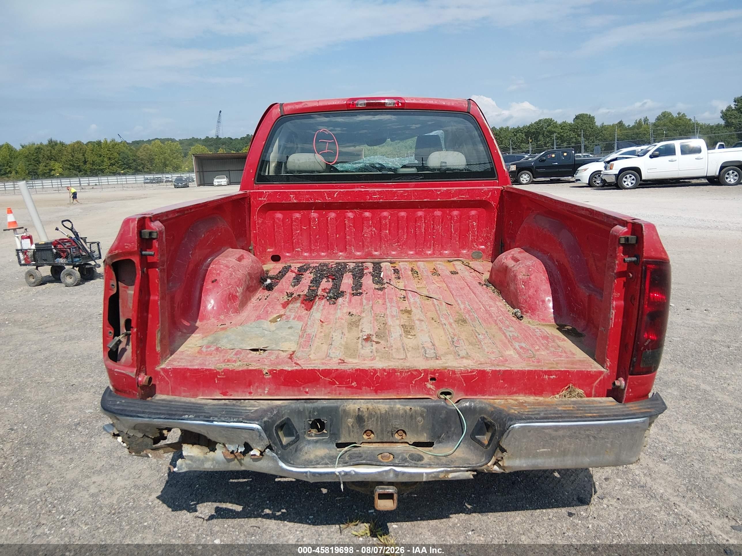 2006 Dodge Ram 1500 Slt Red vin: 1D7HA18N36S515101