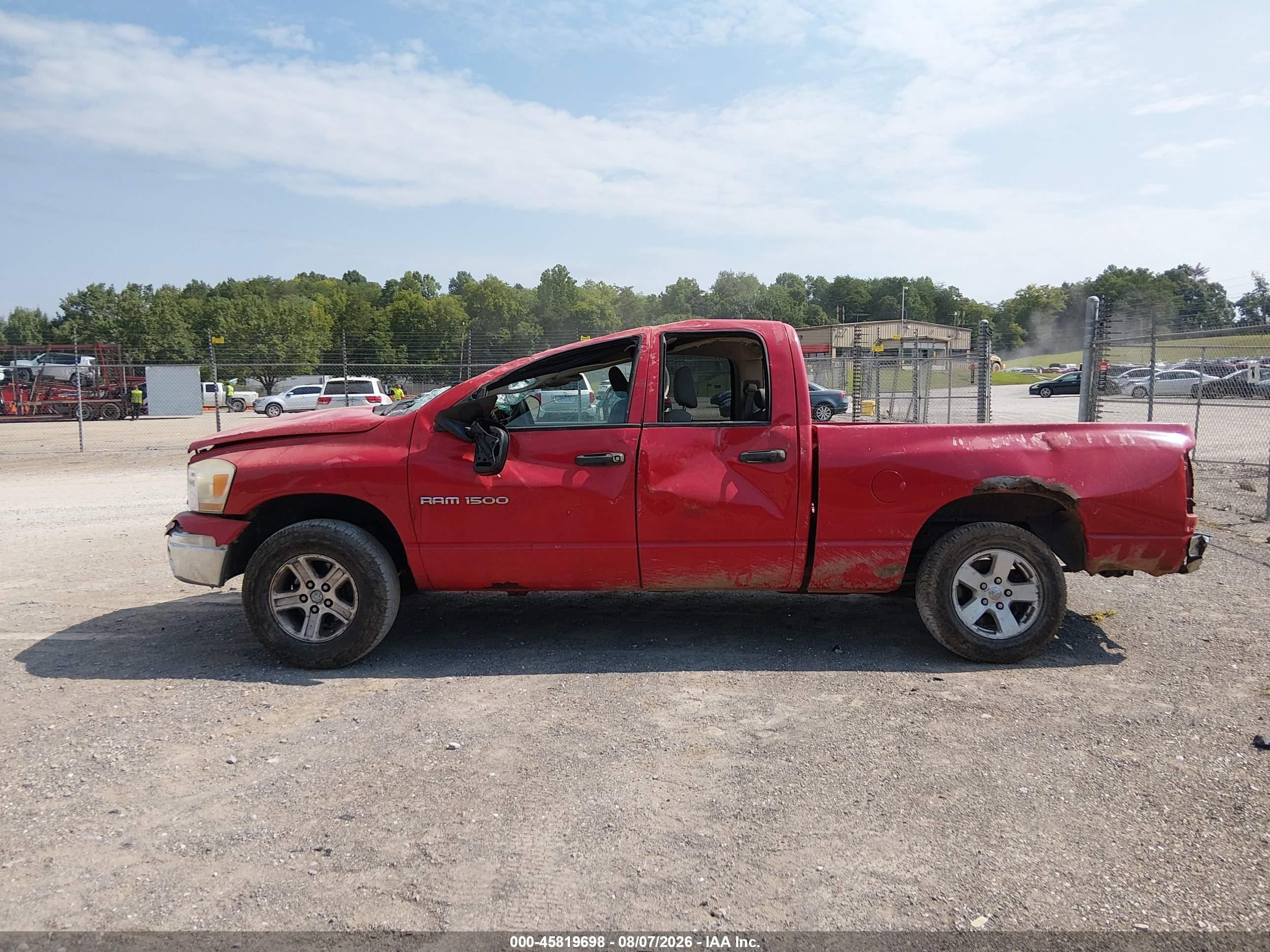 2006 Dodge Ram 1500 Slt Red vin: 1D7HA18N36S515101