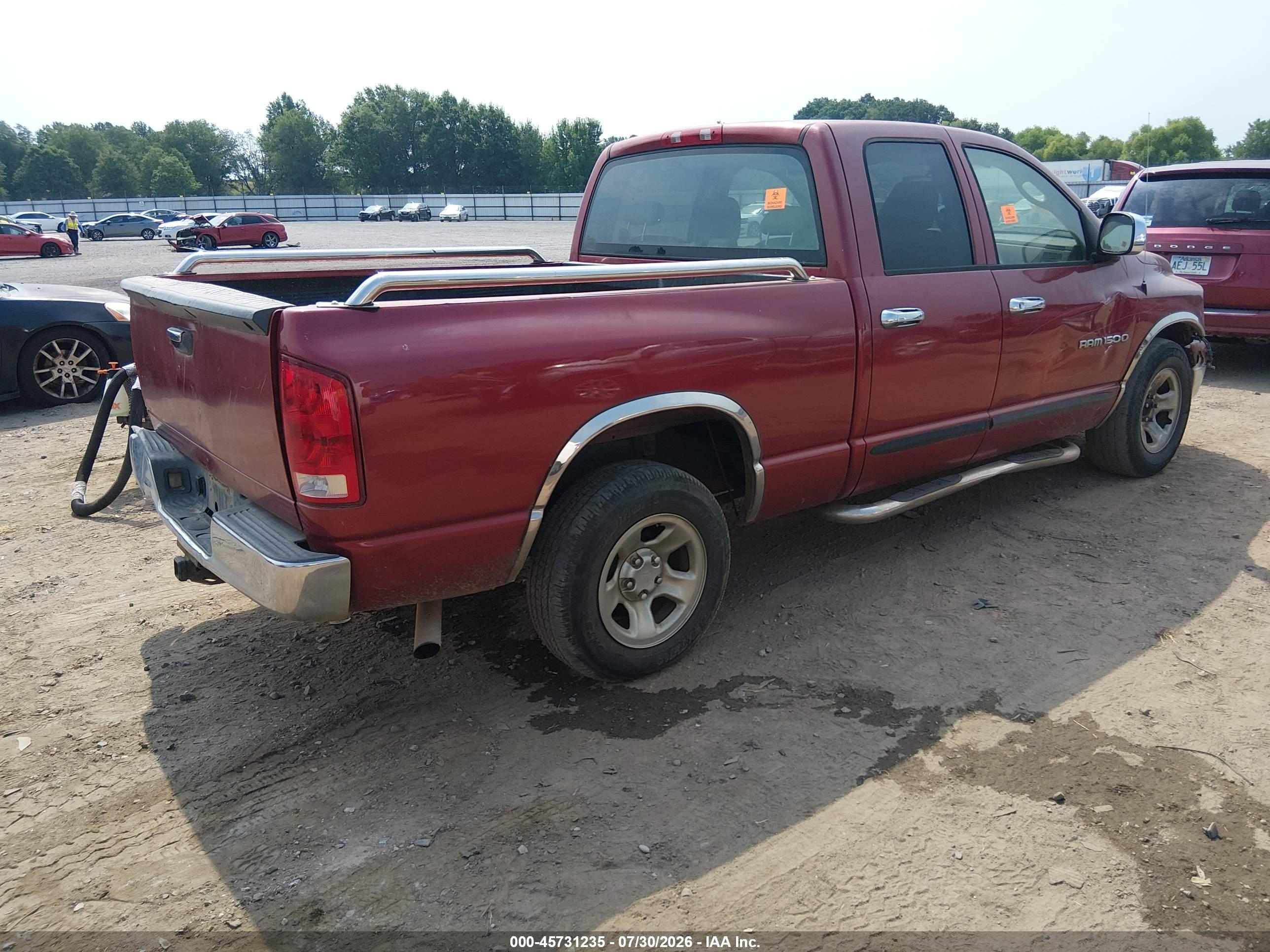 2006 Dodge Ram 1500 St Темно-бордовый vin: 1D7HA18N36S616946