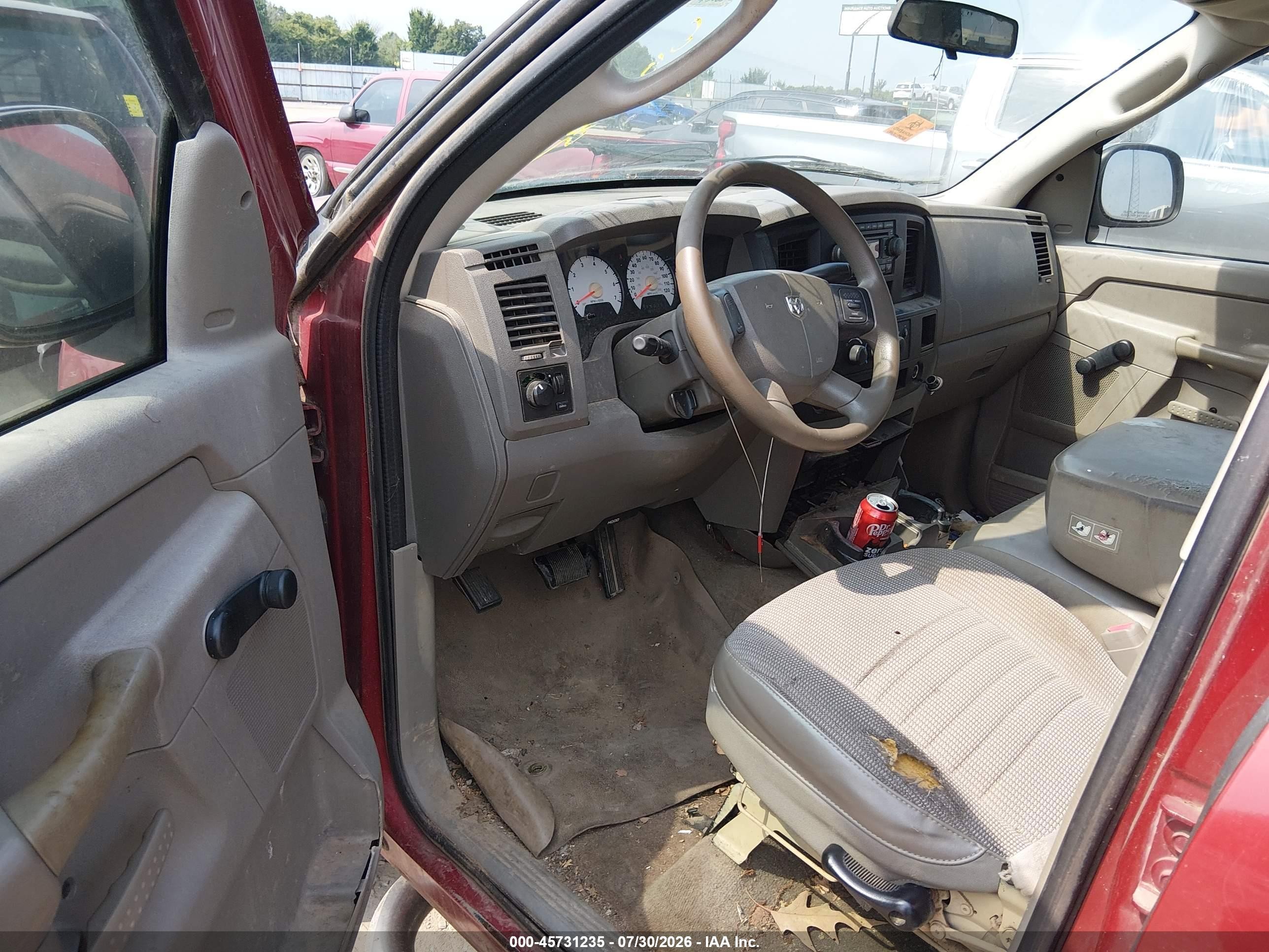 2006 Dodge Ram 1500 St Темно-бордовый vin: 1D7HA18N36S616946