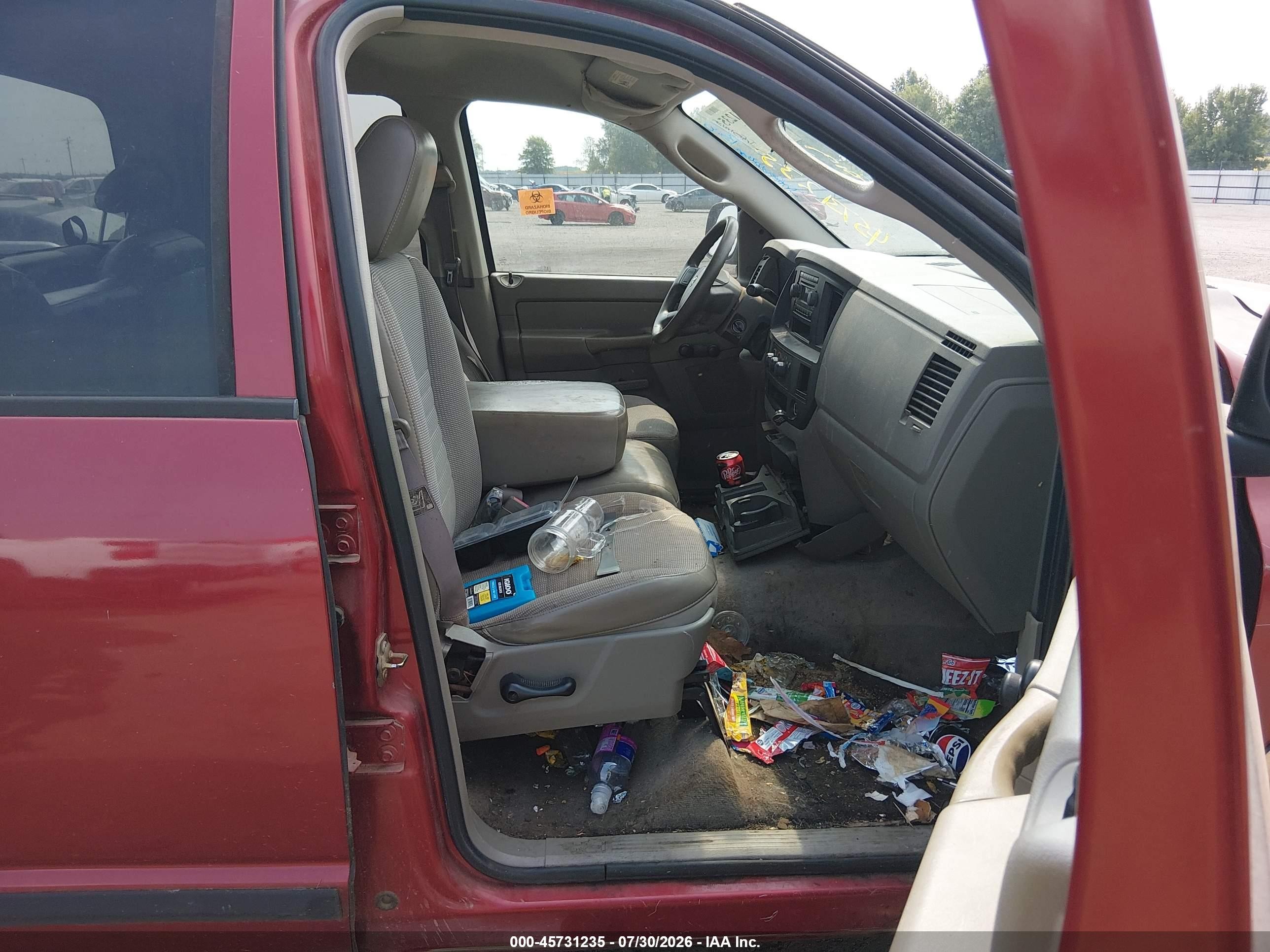 2006 Dodge Ram 1500 St Темно-бордовый vin: 1D7HA18N36S616946