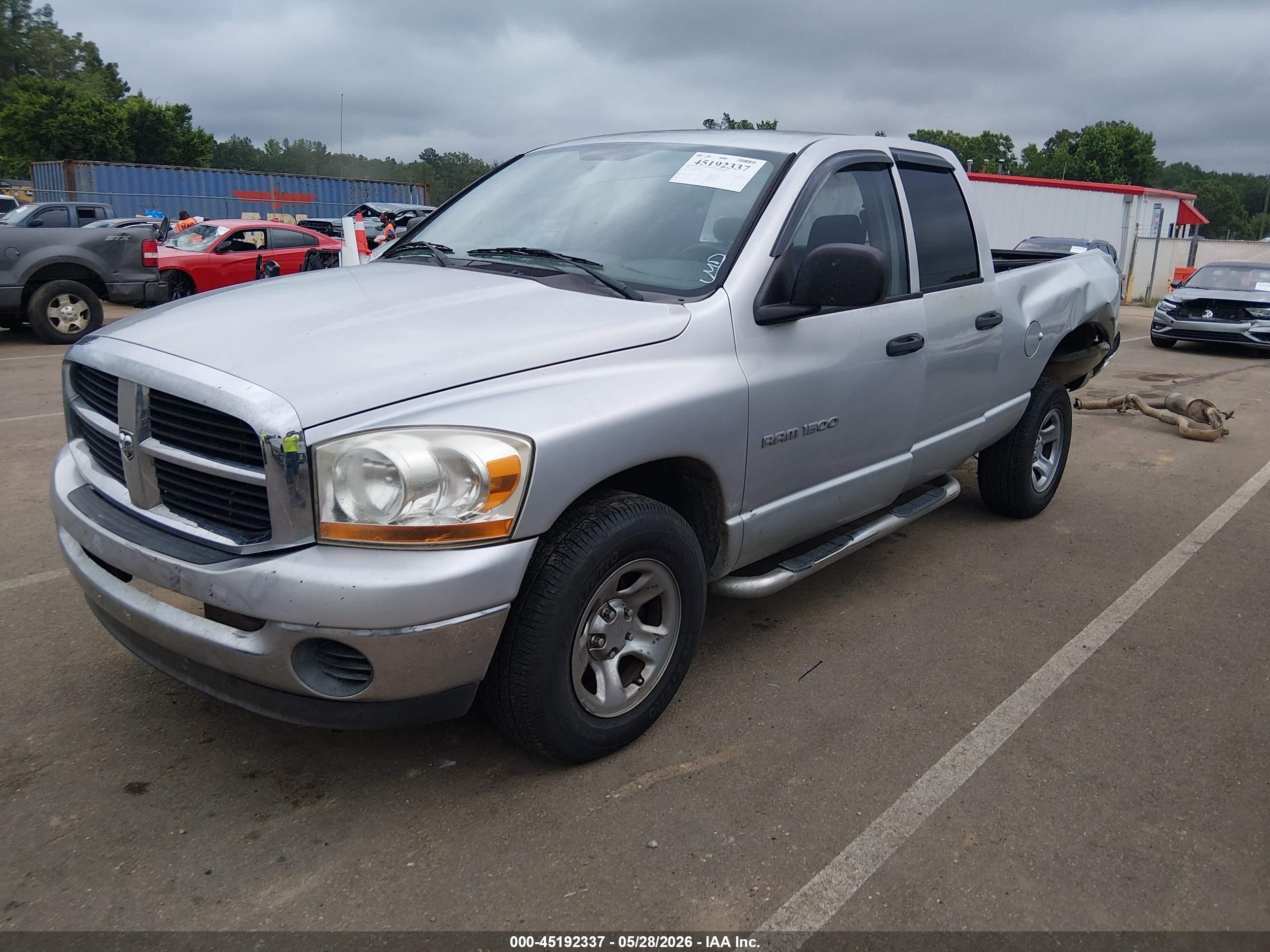 2006 Dodge Ram 1500 Slt White vin: 1D7HA18N36S649431