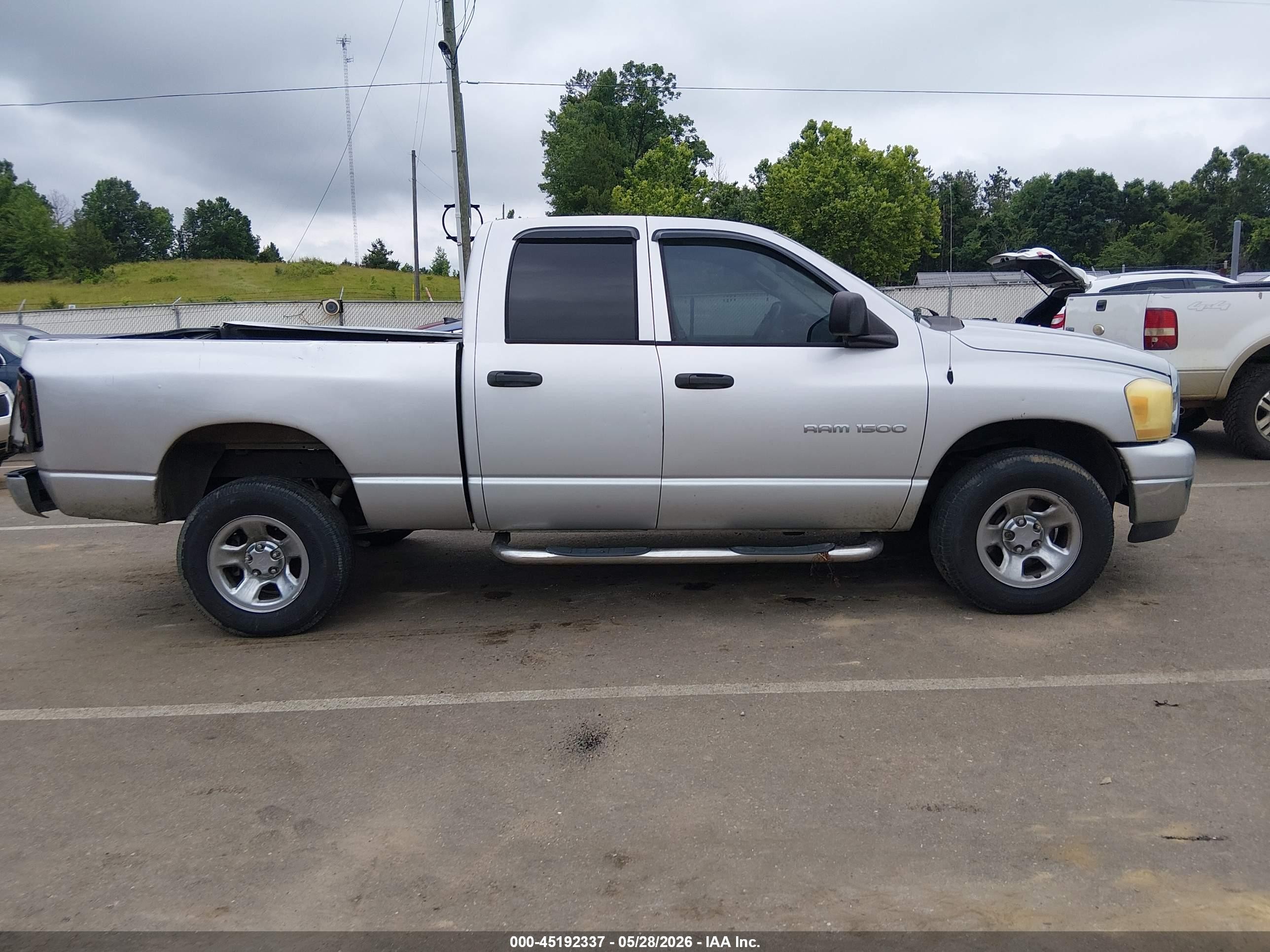 2006 Dodge Ram 1500 Slt White vin: 1D7HA18N36S649431