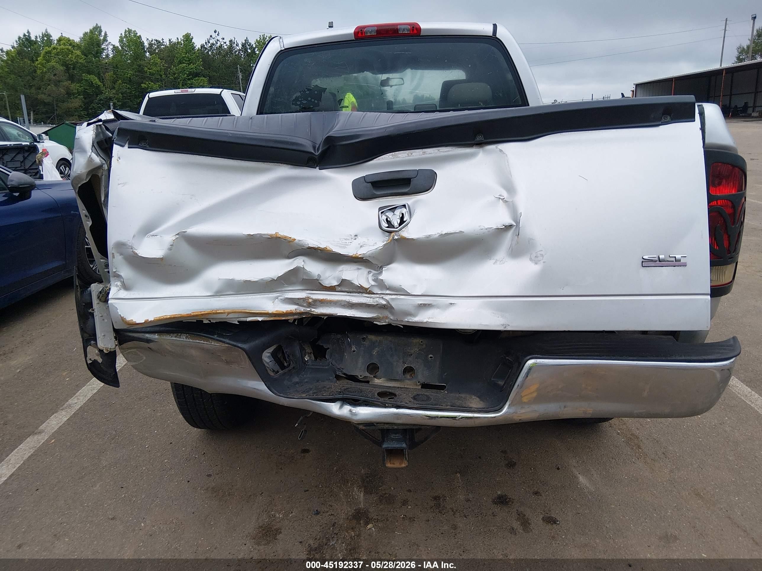 2006 Dodge Ram 1500 Slt White vin: 1D7HA18N36S649431