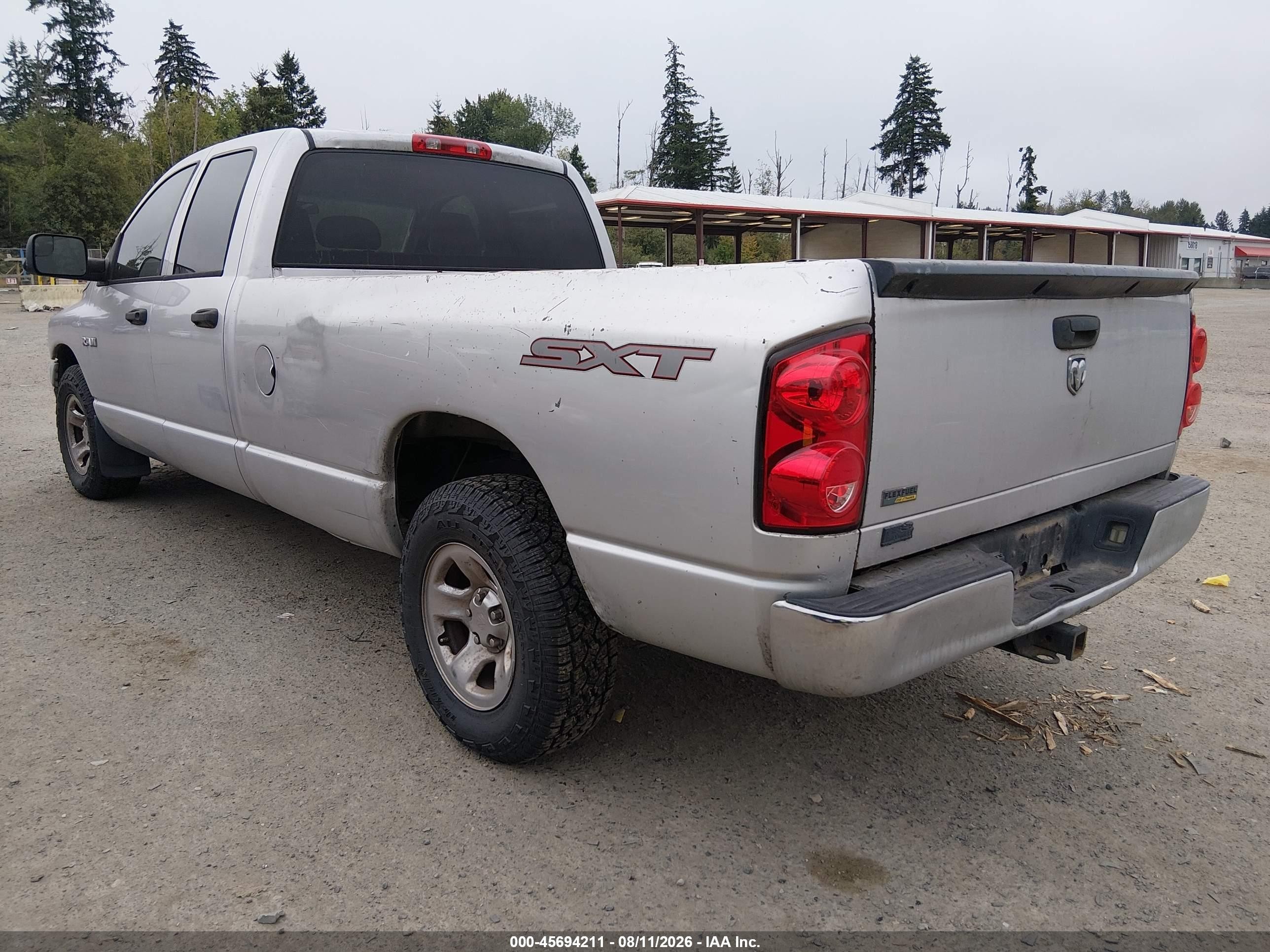 2008 Dodge Ram 1500 St/sxt Silver vin: 1D7HA18N38J117136