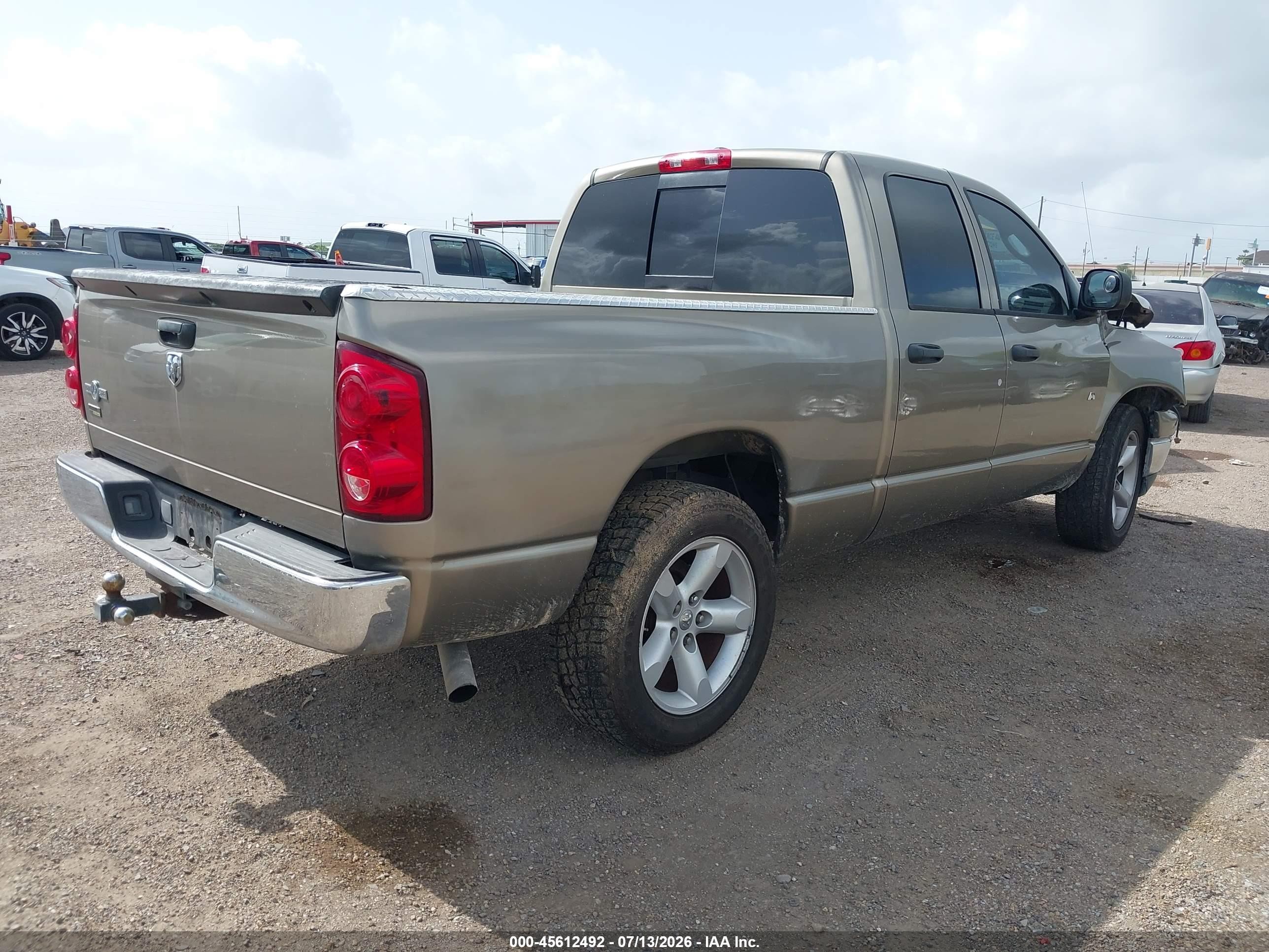 2008 Dodge Ram 1500 Slt Коричневый vin: 1D7HA18N38J137127