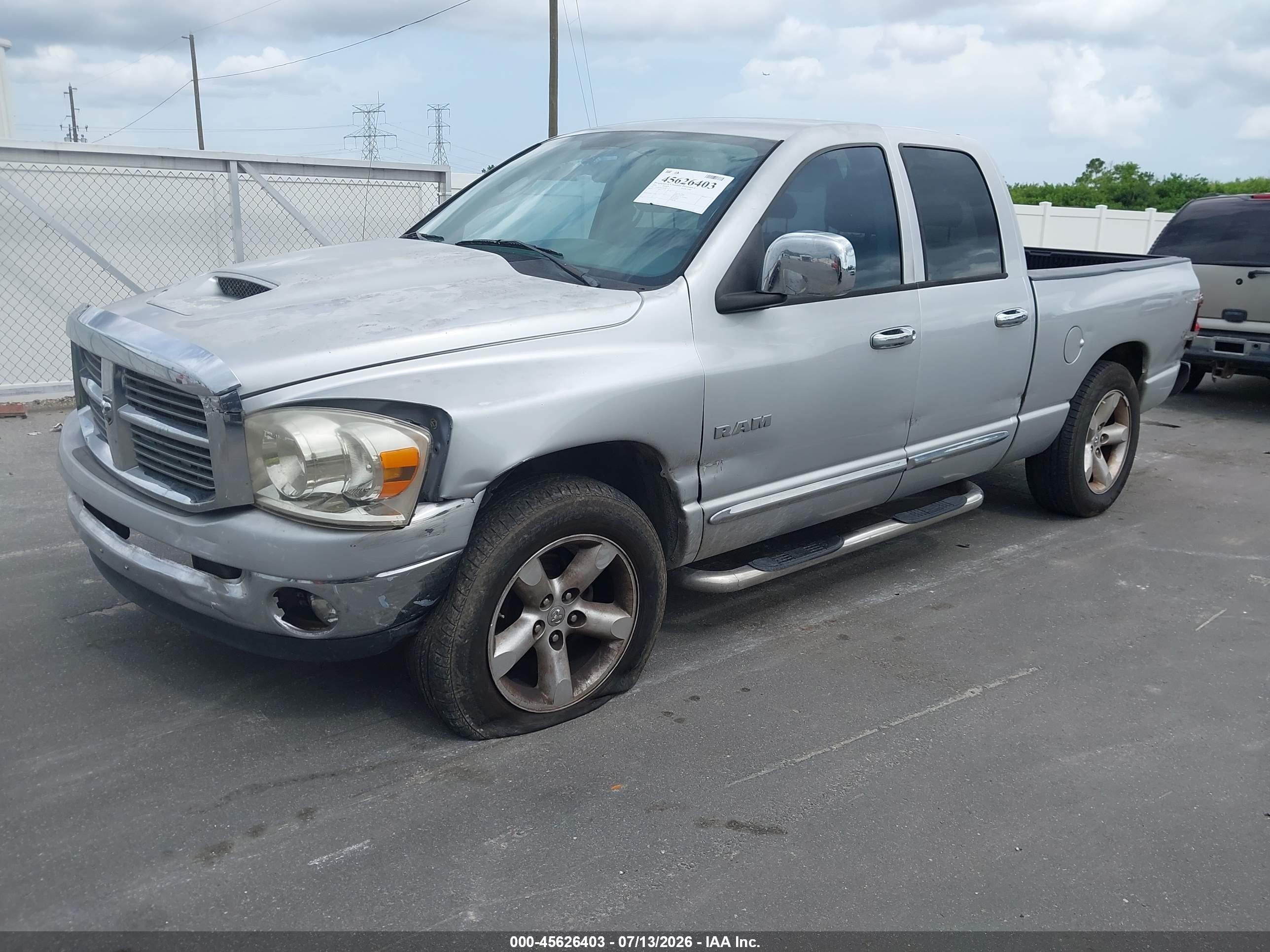 2008 Dodge Ram 1500 Slt Silver vin: 1D7HA18N38S581974