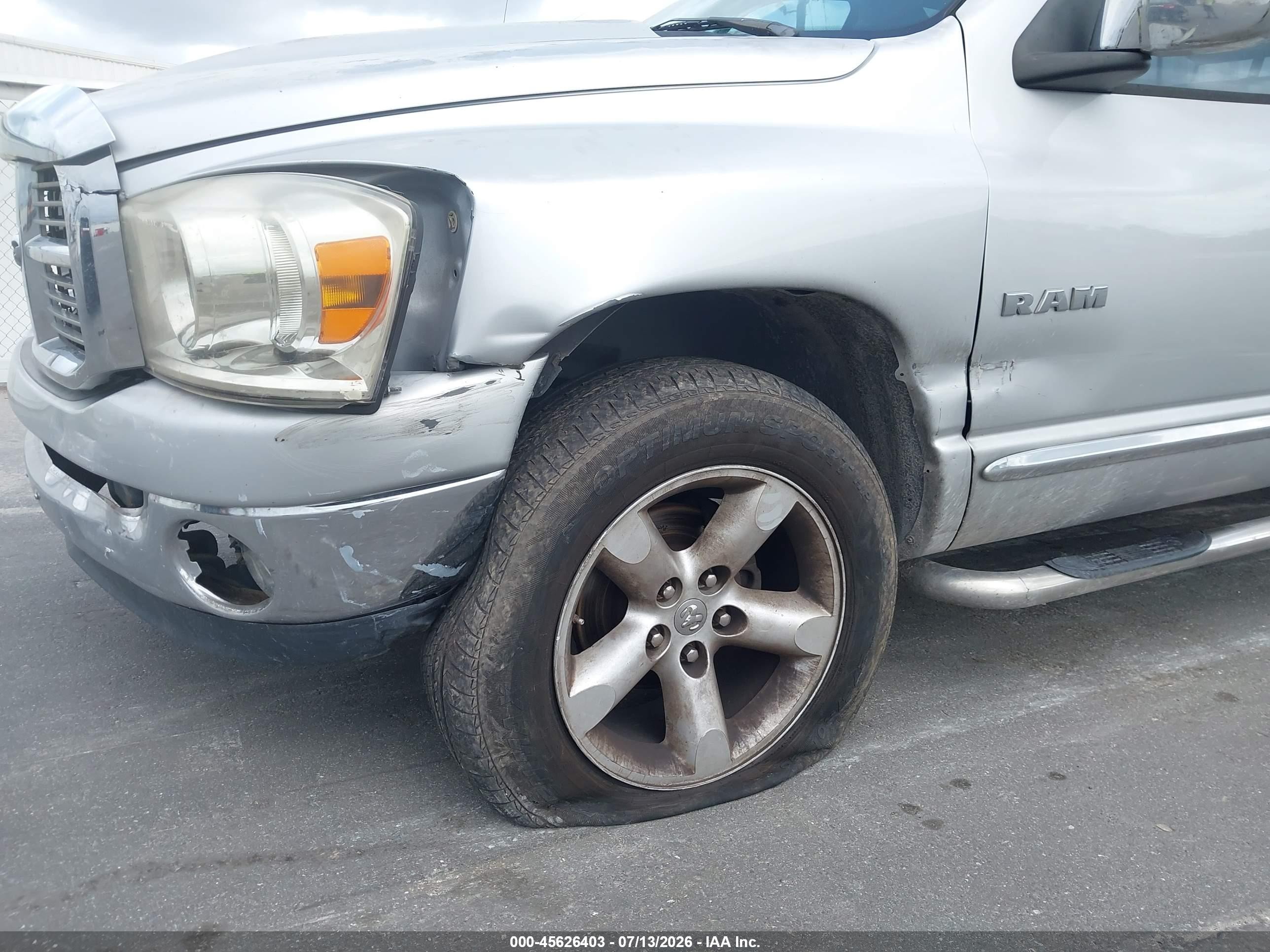 2008 Dodge Ram 1500 Slt Silver vin: 1D7HA18N38S581974