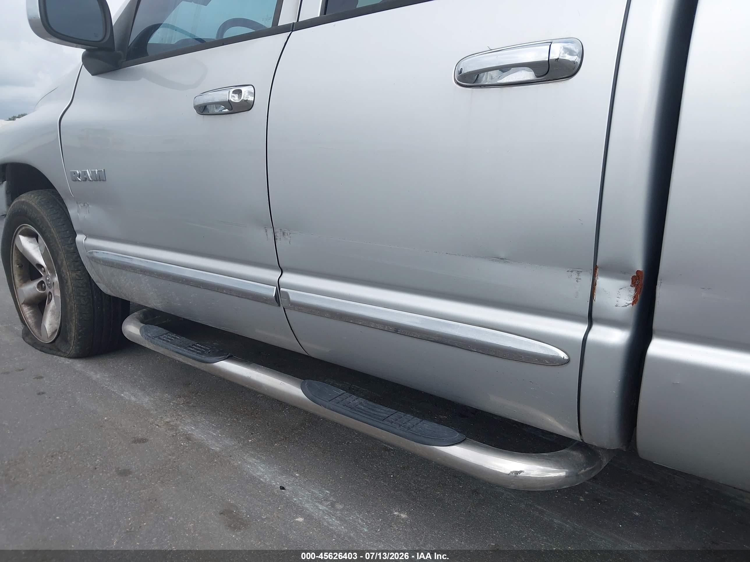 2008 Dodge Ram 1500 Slt Silver vin: 1D7HA18N38S581974