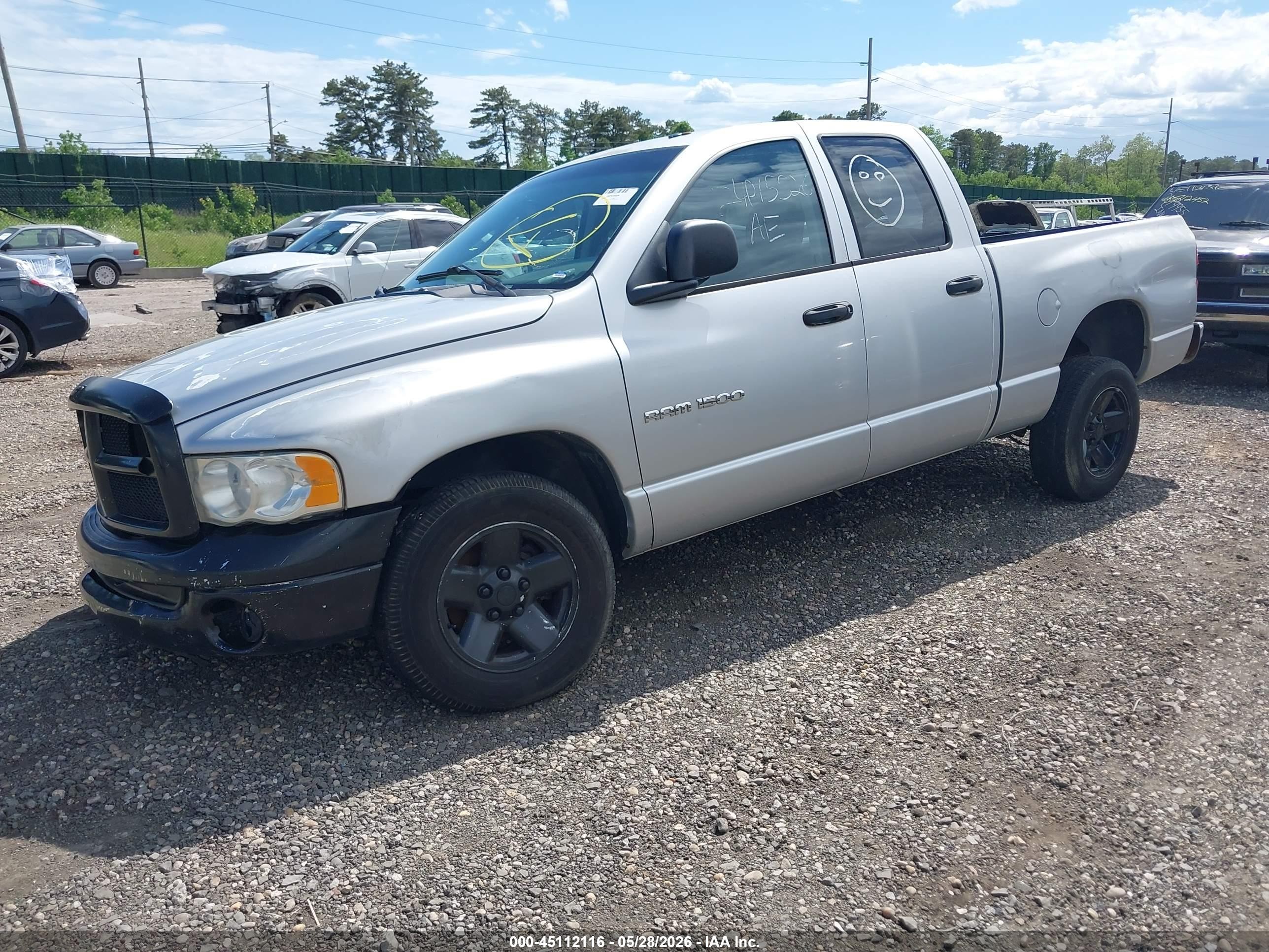 2003 Dodge Ram 1500 Slt/laramie/st Silver vin: 1D7HA18N43J560310