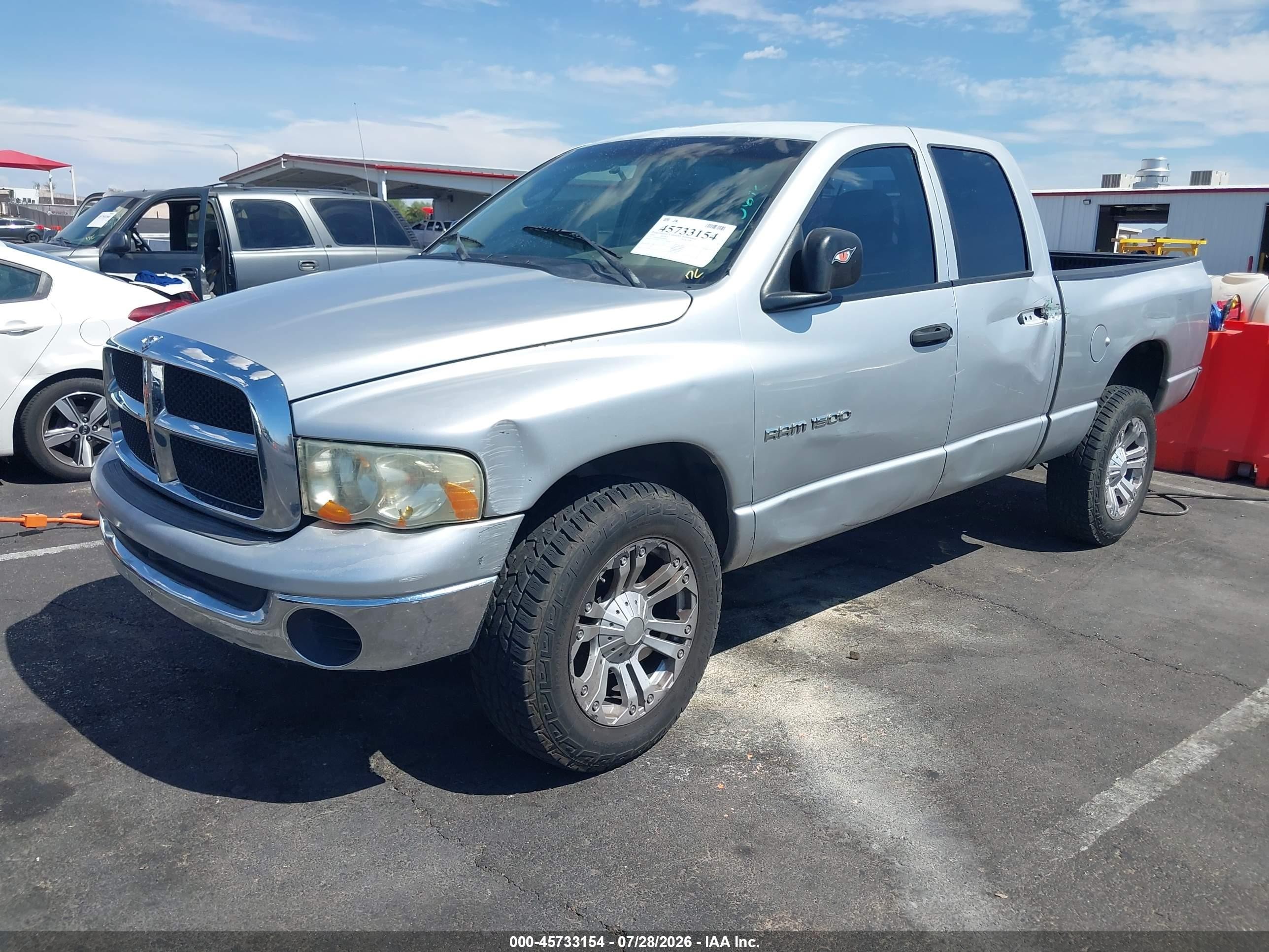2004 Dodge Ram 1500 Slt/laramie Silver vin: 1D7HA18N44J106690