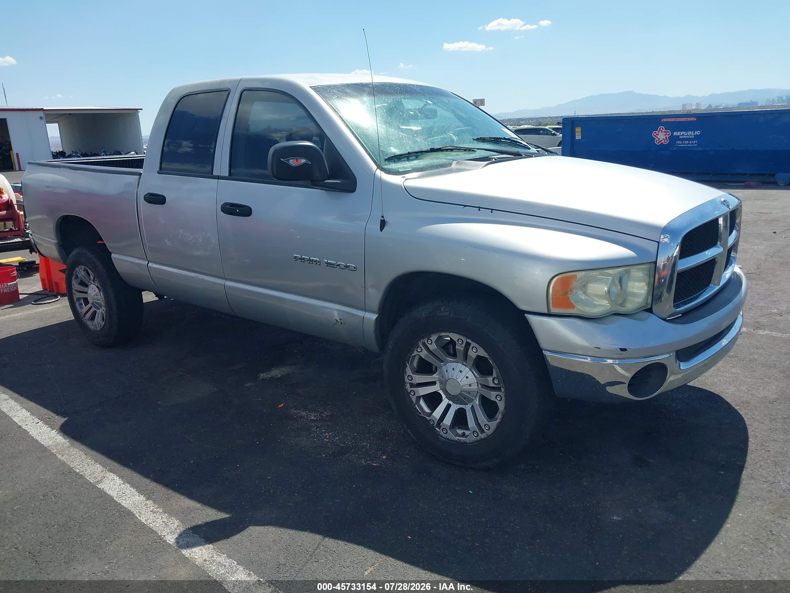 2004 Dodge Ram 1500 Slt/laramie Silver vin: 1D7HA18N44J106690