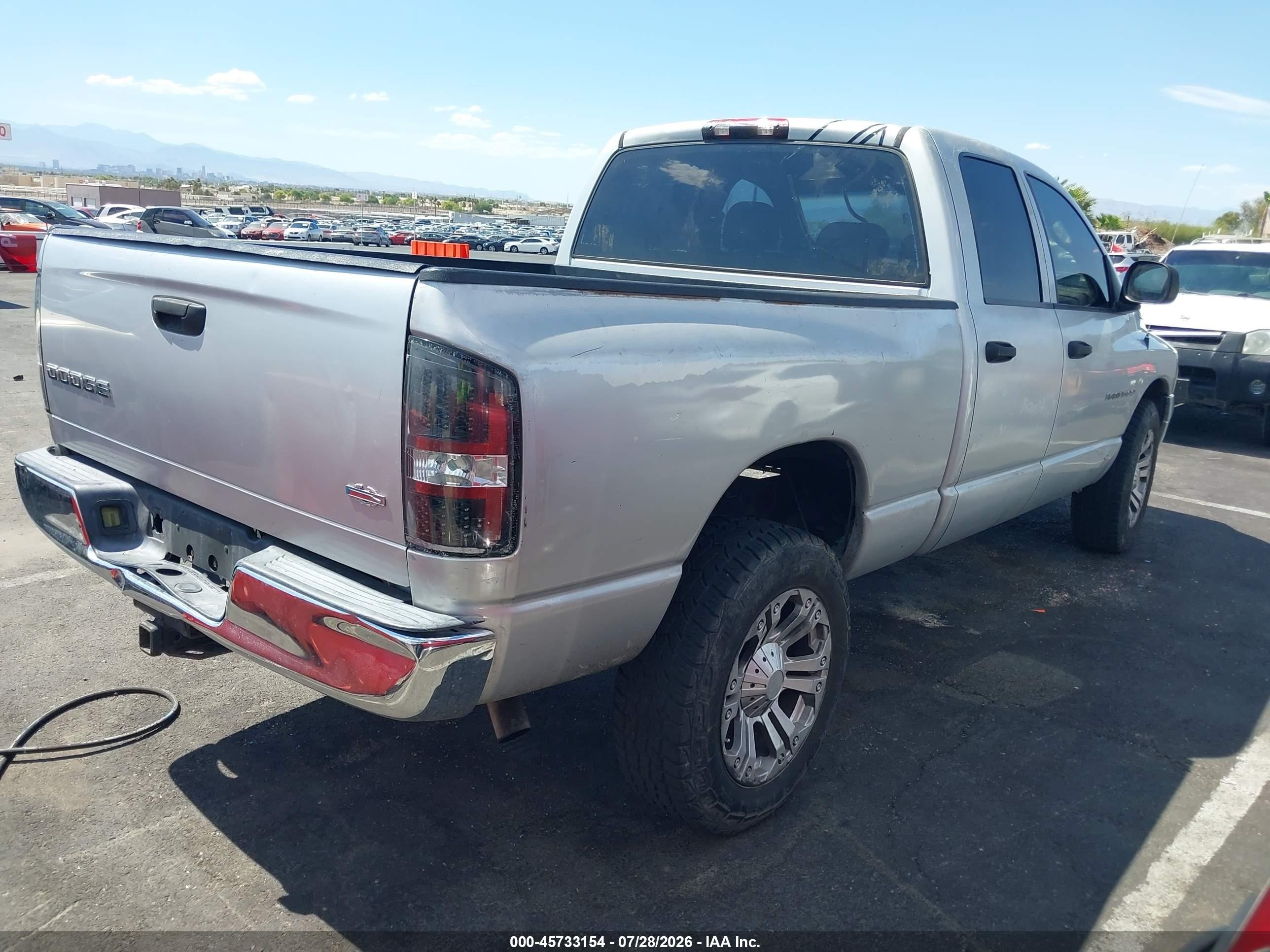 2004 Dodge Ram 1500 Slt/laramie Silver vin: 1D7HA18N44J106690