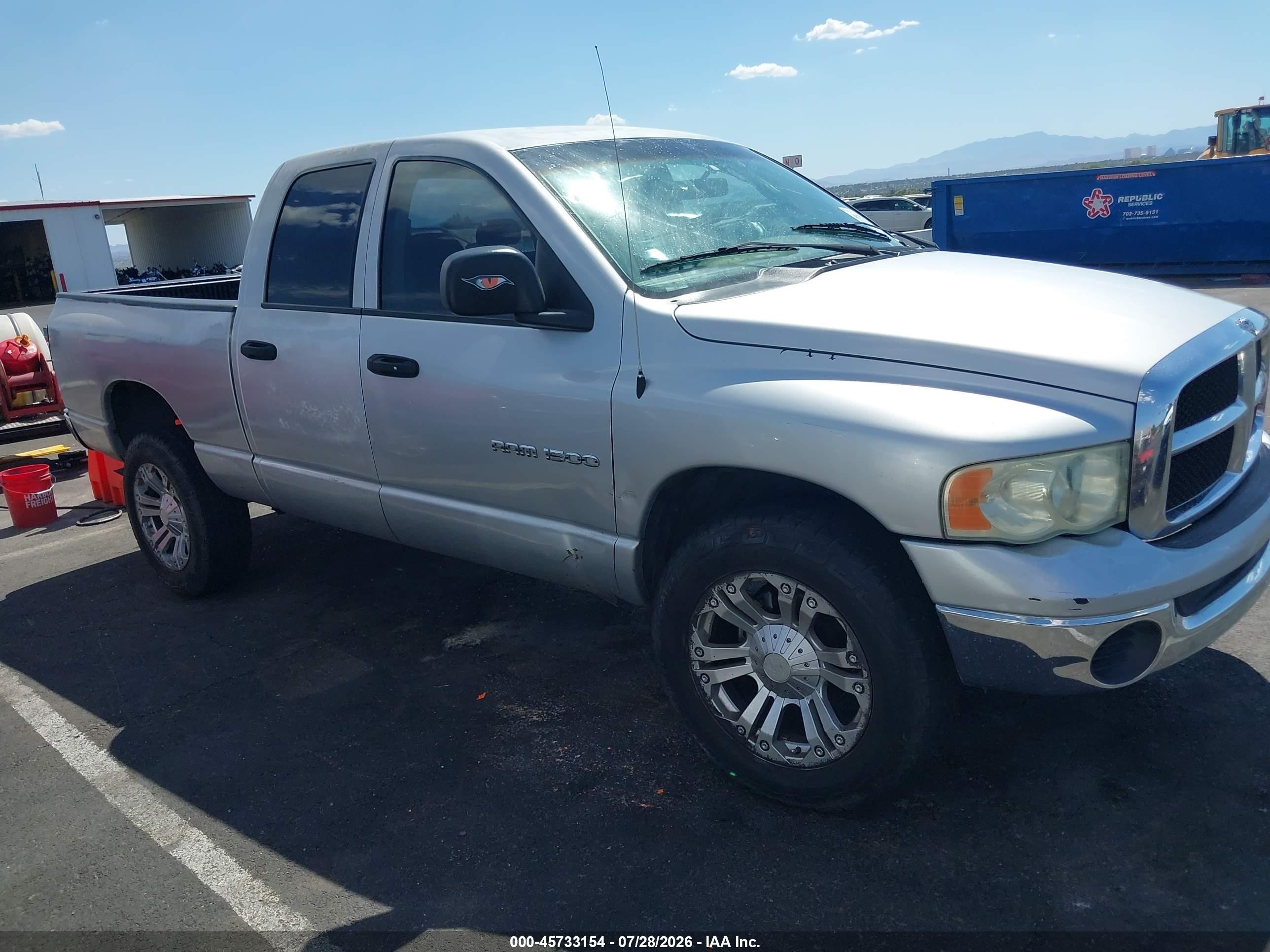 2004 Dodge Ram 1500 Slt/laramie Silver vin: 1D7HA18N44J106690