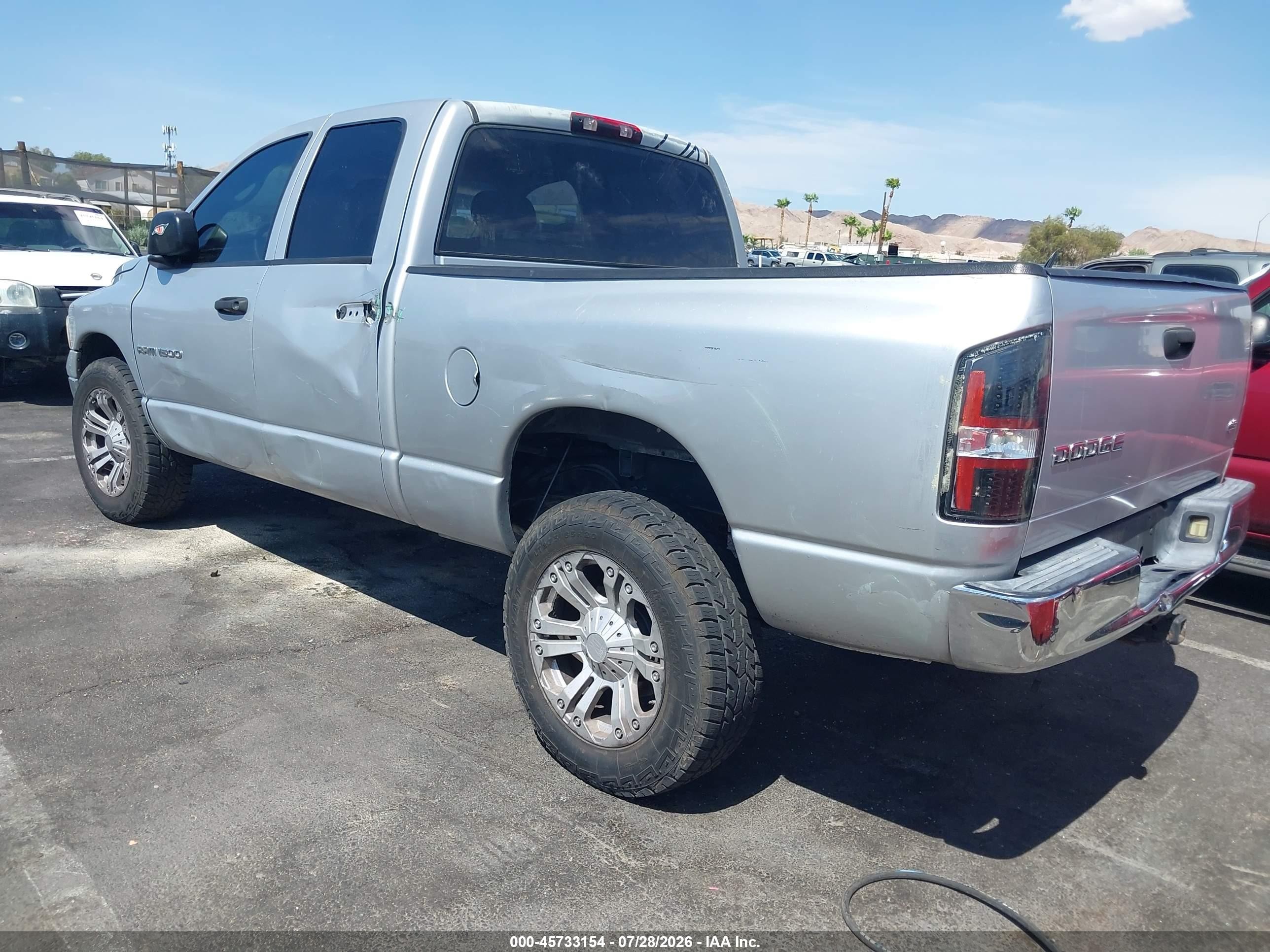 2004 Dodge Ram 1500 Slt/laramie Silver vin: 1D7HA18N44J106690