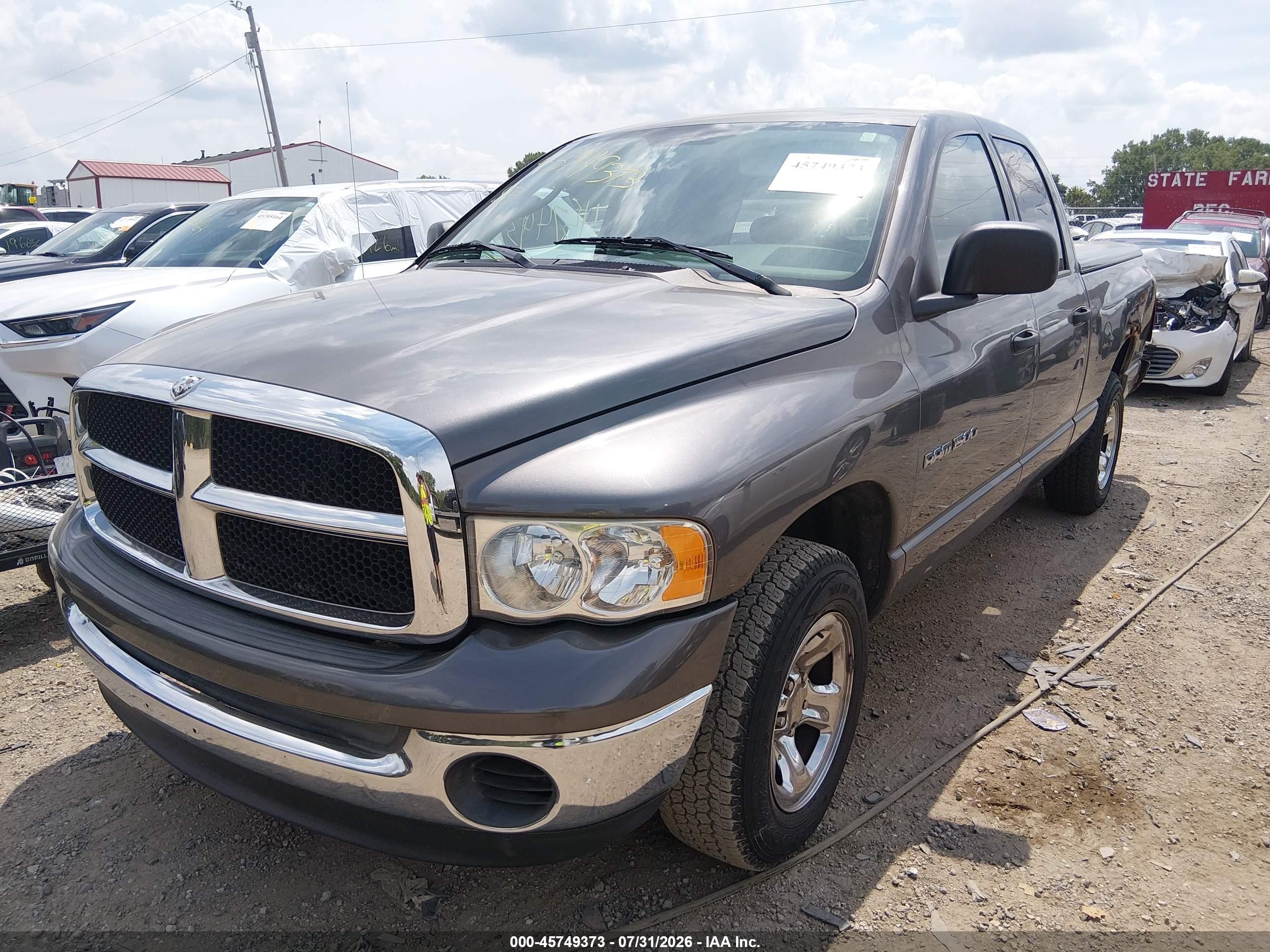 2004 Dodge Ram 1500 Slt/laramie Серый vin: 1D7HA18N44J129032