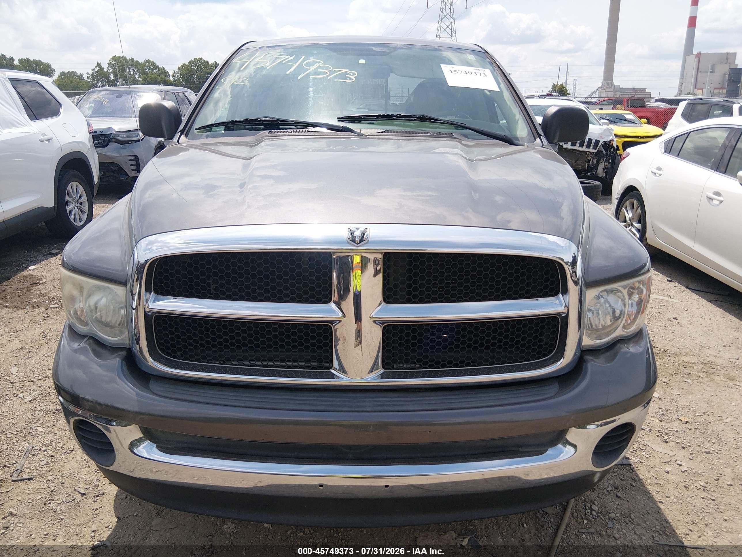 2004 Dodge Ram 1500 Slt/laramie Серый vin: 1D7HA18N44J129032