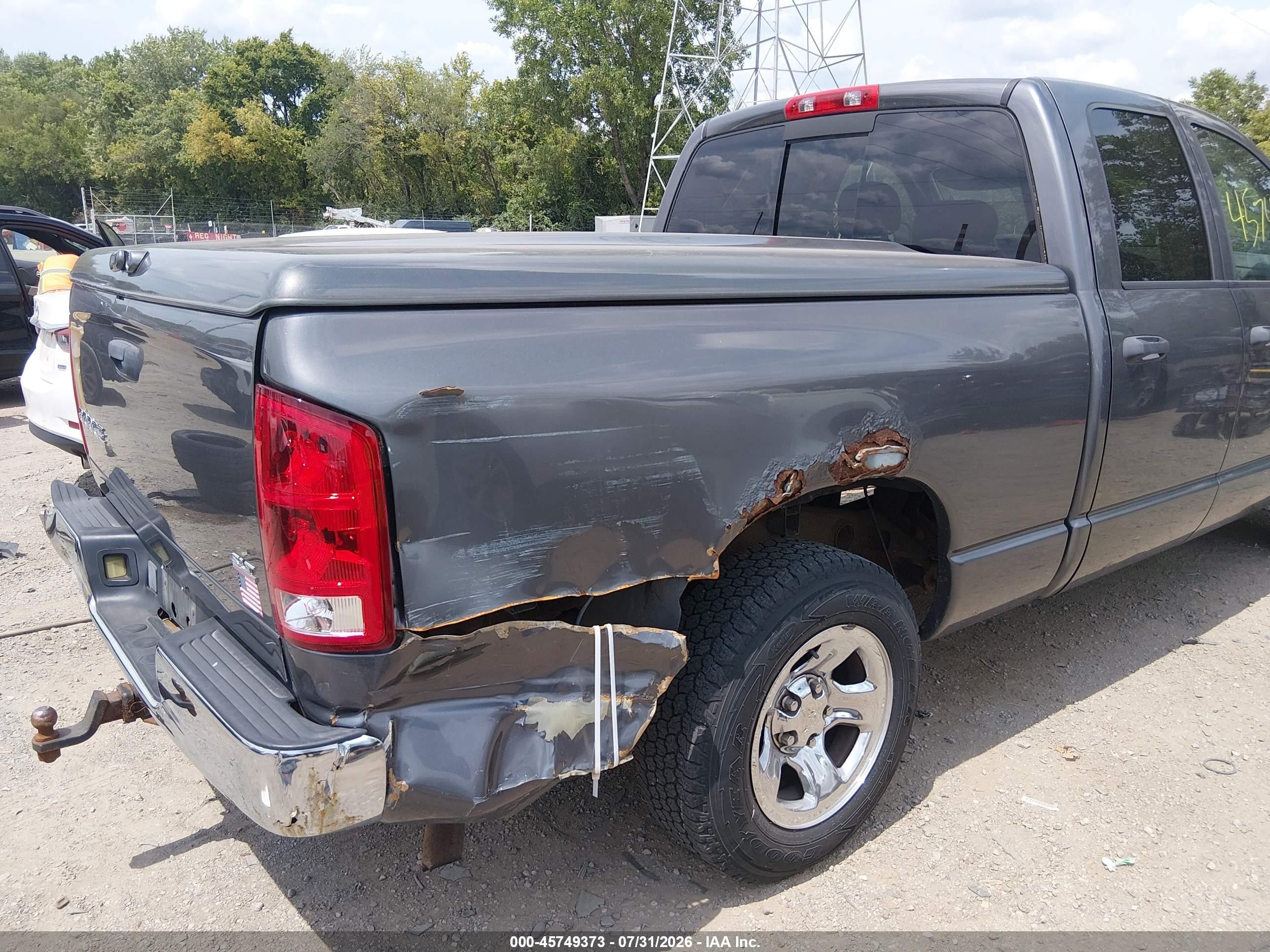 2004 Dodge Ram 1500 Slt/laramie Серый vin: 1D7HA18N44J129032