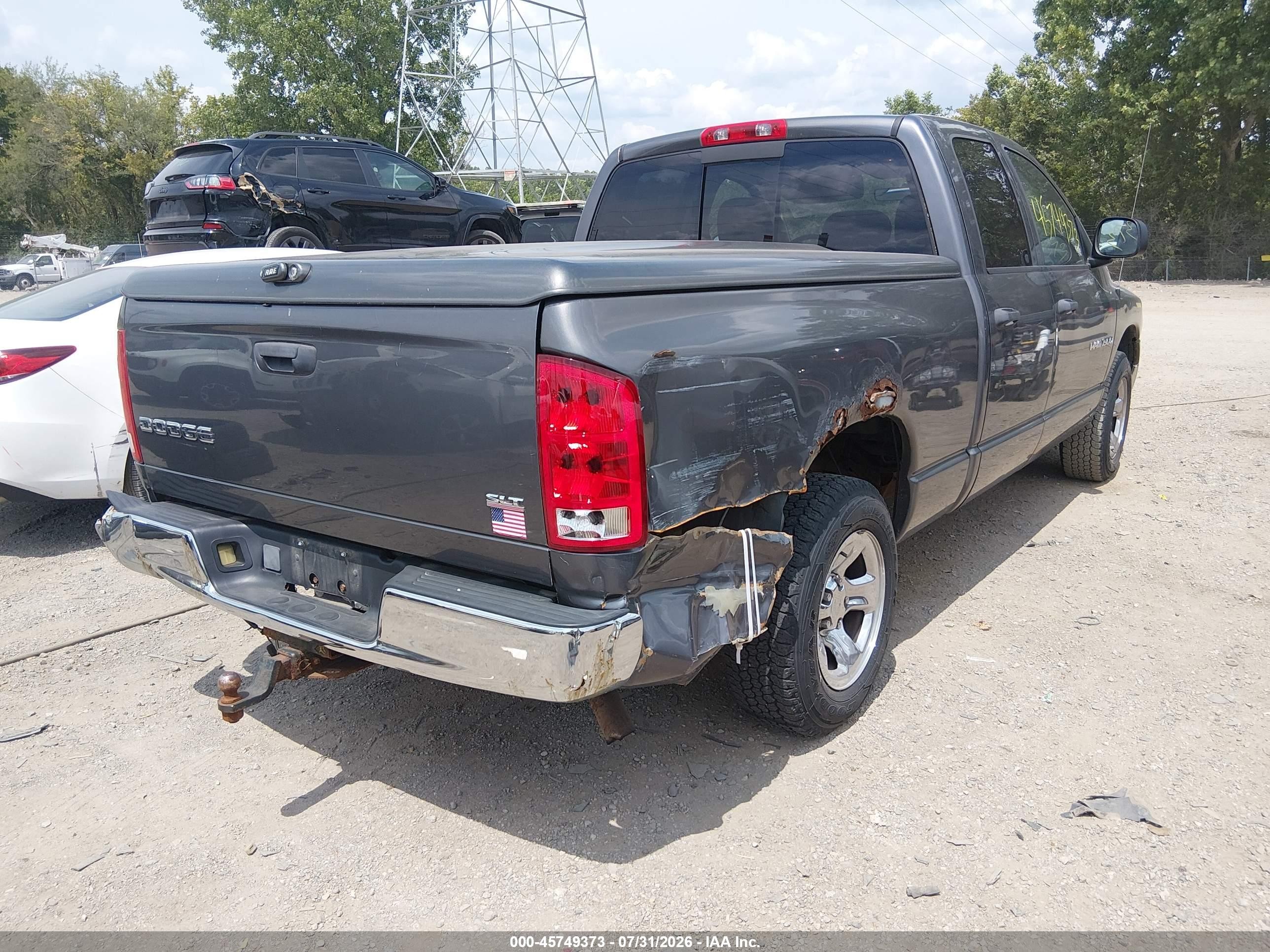 2004 Dodge Ram 1500 Slt/laramie Серый vin: 1D7HA18N44J129032