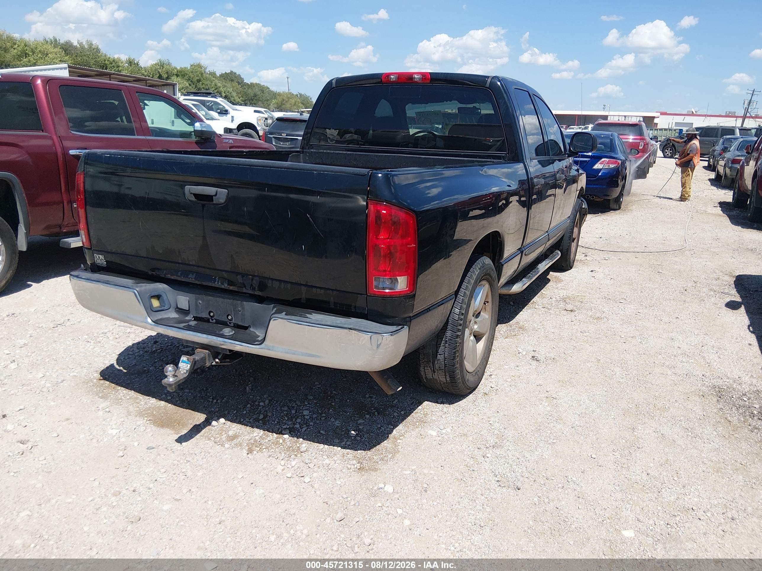 2004 Dodge Ram 1500 Slt/laramie Black vin: 1D7HA18N44S669393