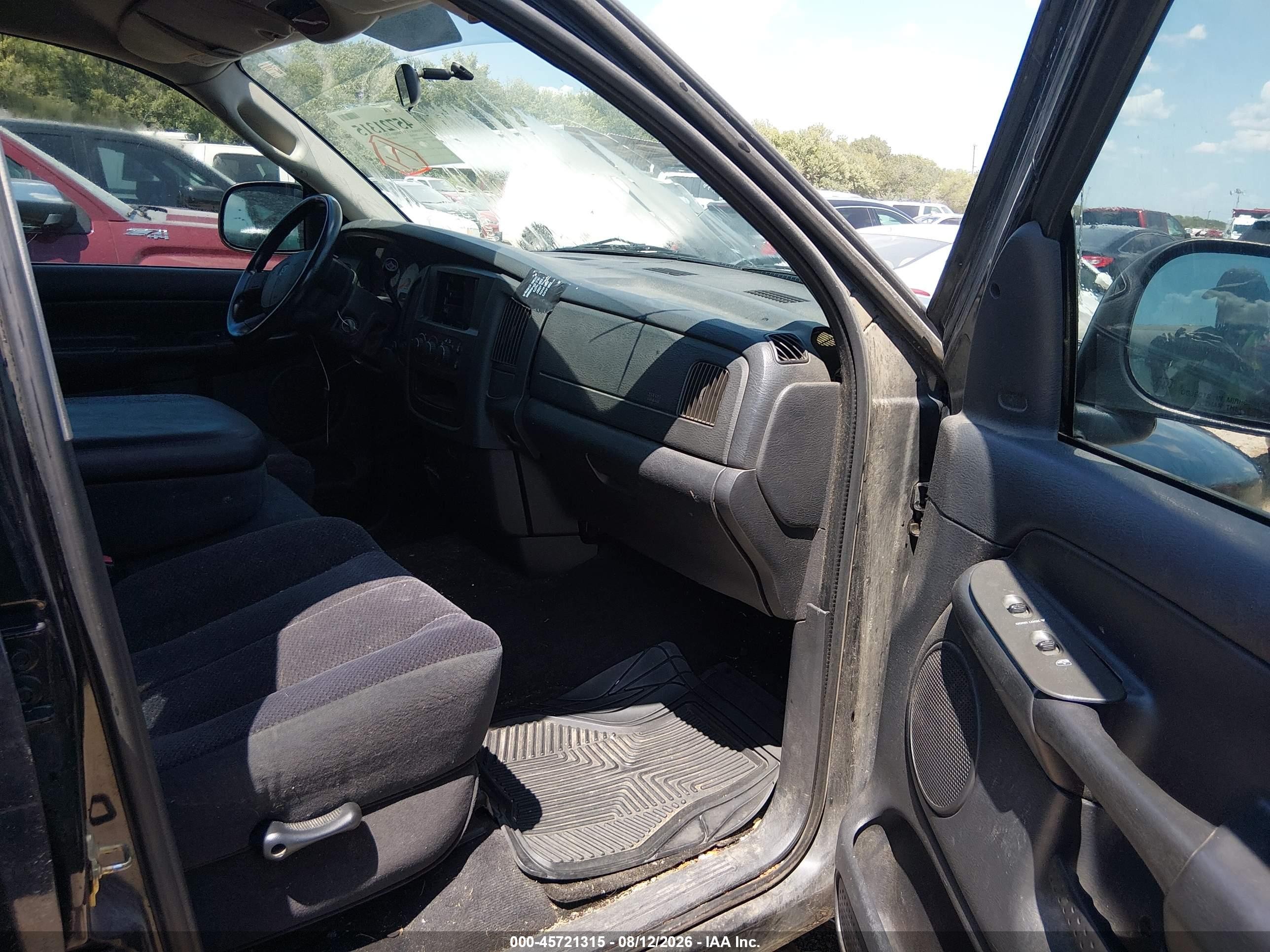 2004 Dodge Ram 1500 Slt/laramie Black vin: 1D7HA18N44S669393