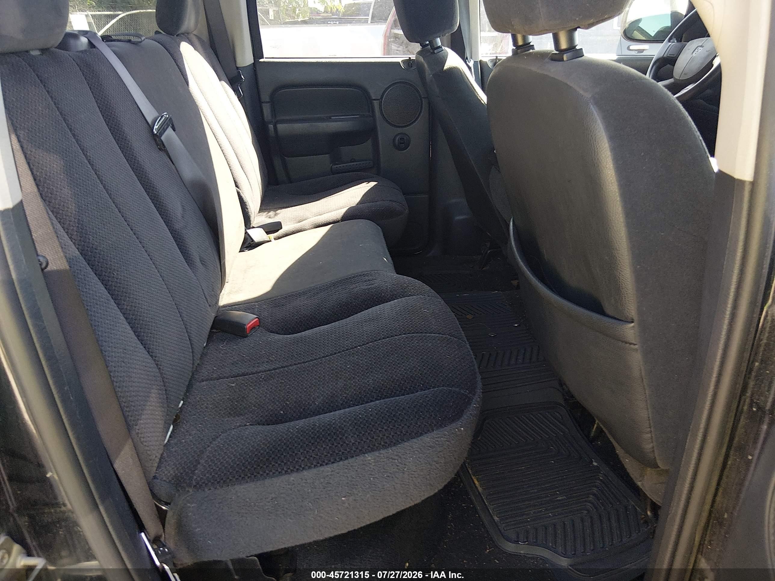 2004 Dodge Ram 1500 Slt/laramie Black vin: 1D7HA18N44S669393
