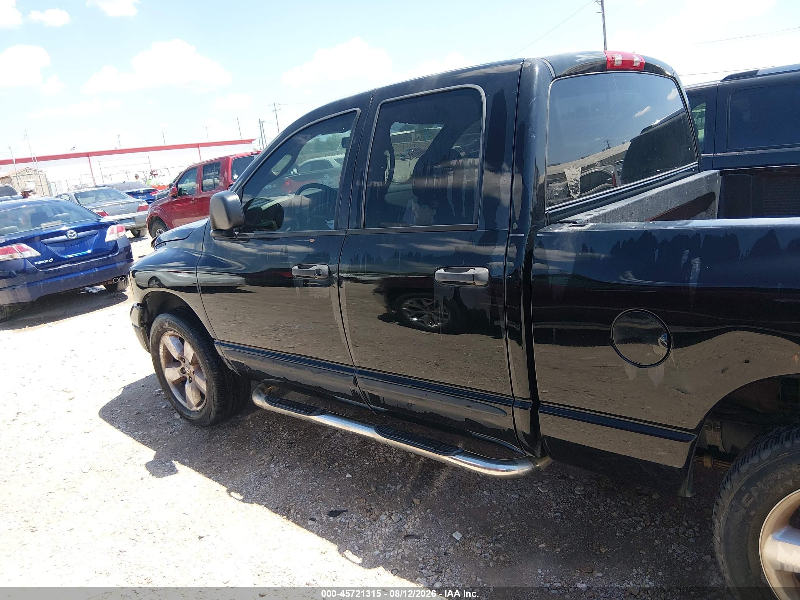 2004 Dodge Ram 1500 Slt/laramie Black vin: 1D7HA18N44S669393