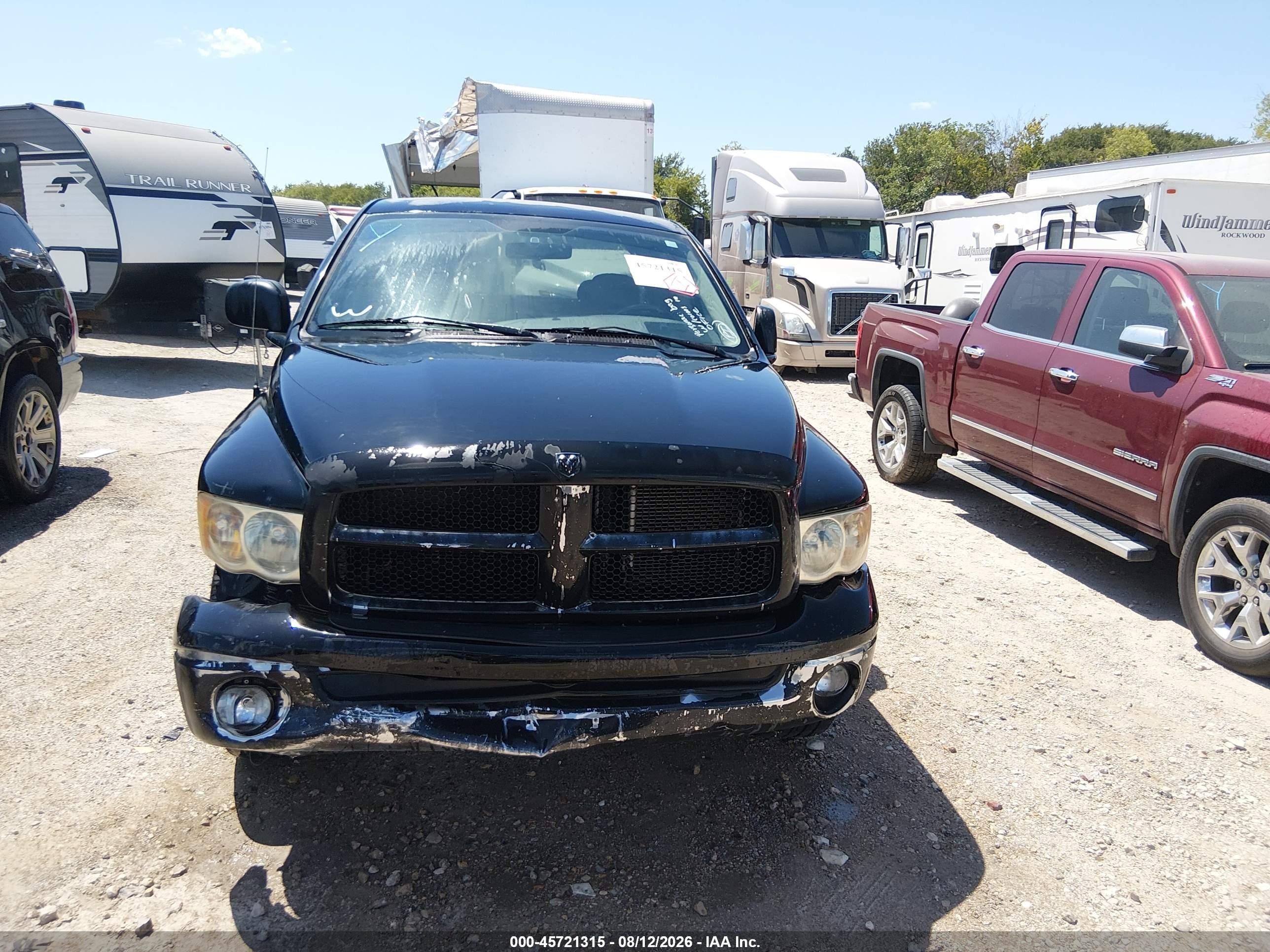 2004 Dodge Ram 1500 Slt/laramie Черный vin: 1D7HA18N44S669393
