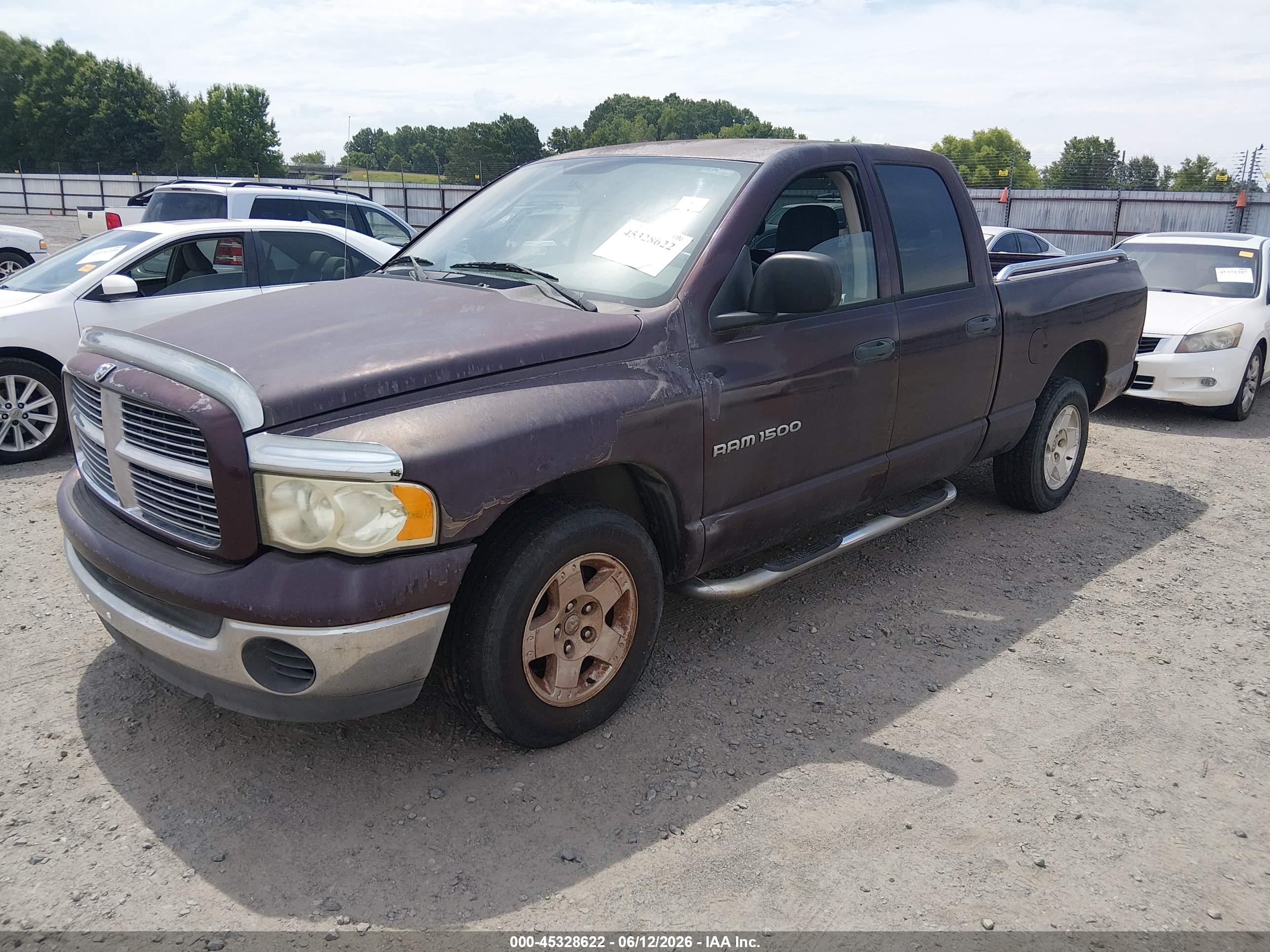 2005 Dodge Ram 1500 Slt/laramie Purple vin: 1D7HA18N45J611016
