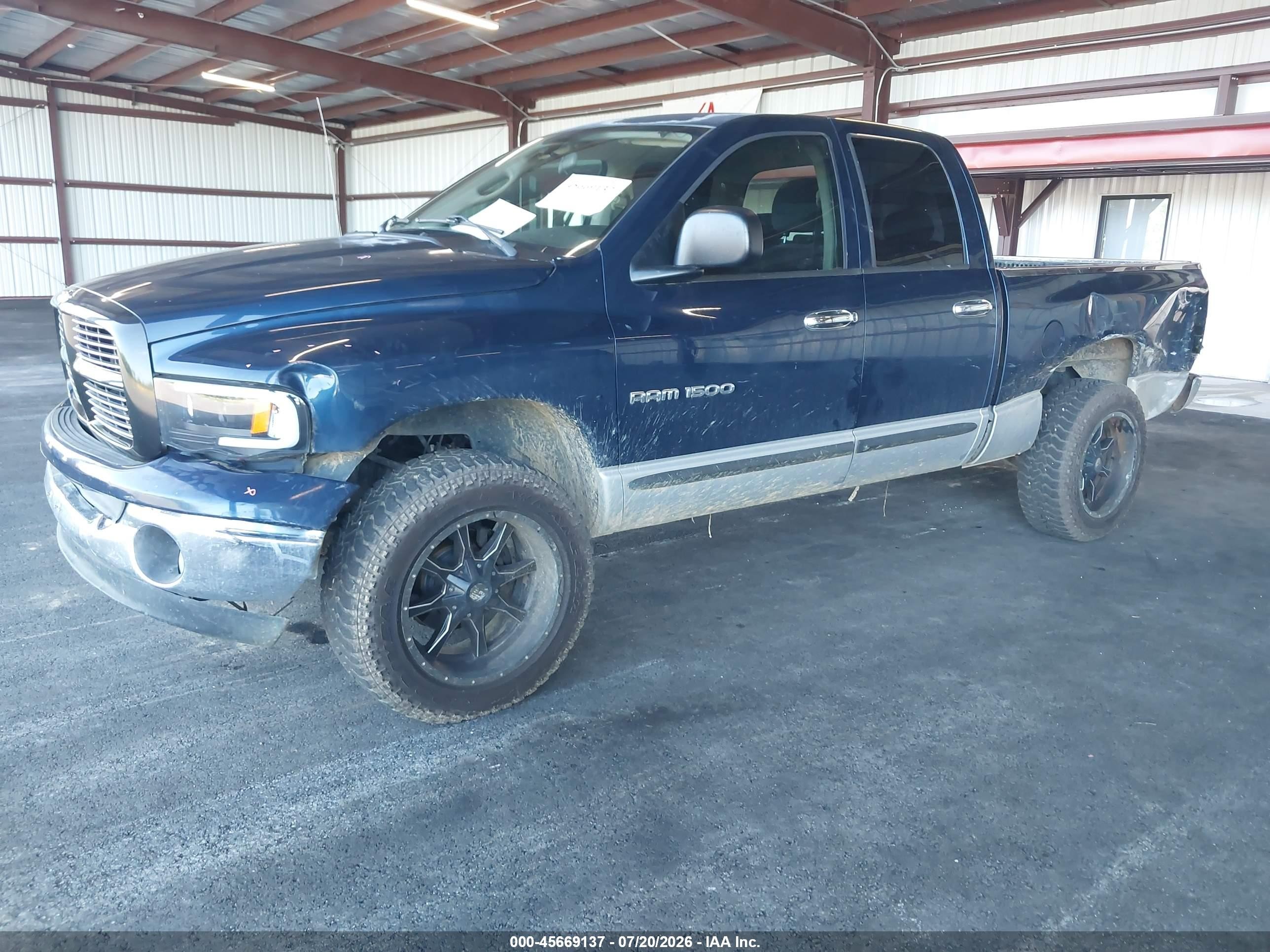 2005 Dodge Ram 1500 Slt/laramie Синий vin: 1D7HA18N45J633629