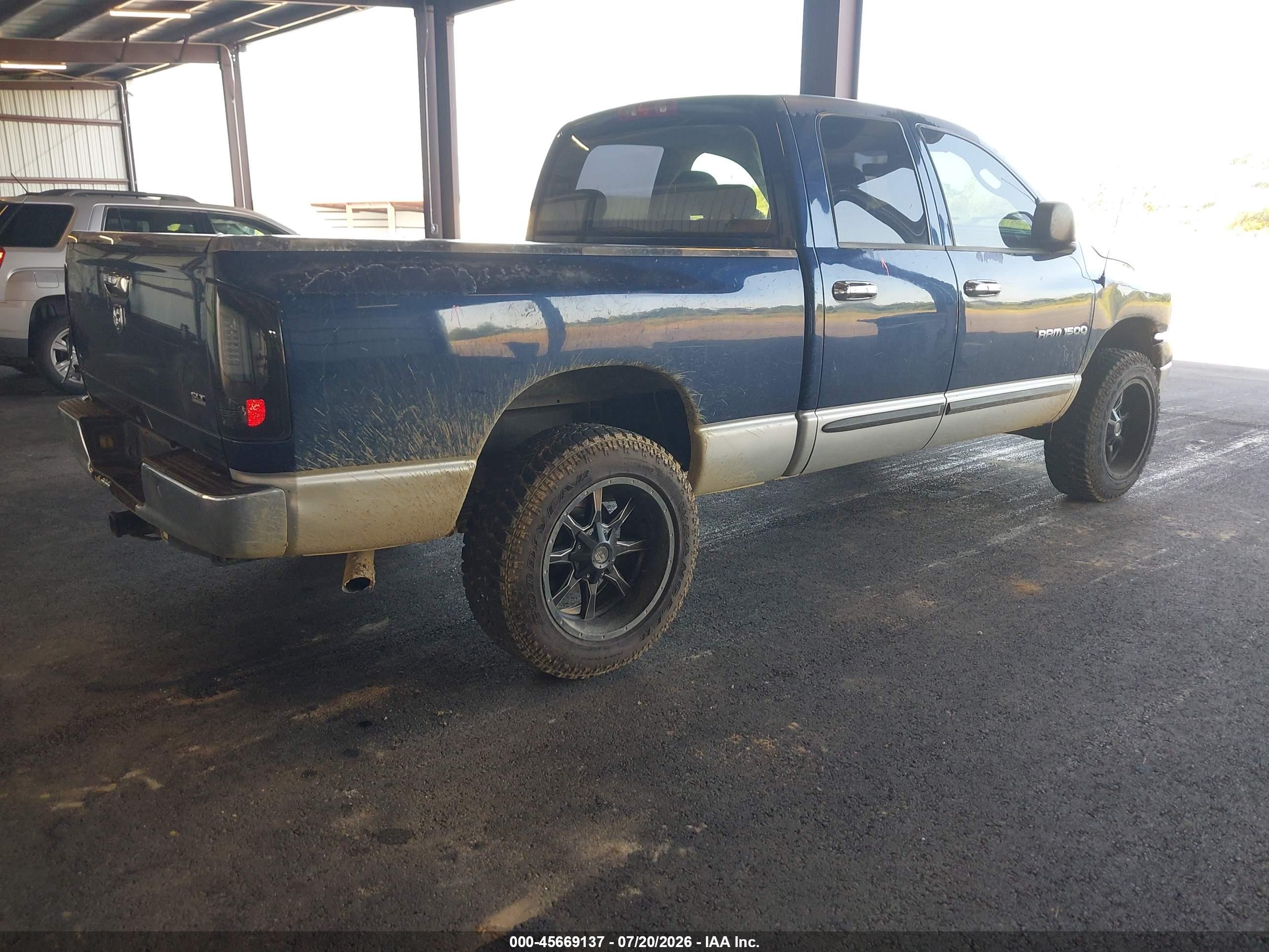 2005 Dodge Ram 1500 Slt/laramie Синий vin: 1D7HA18N45J633629