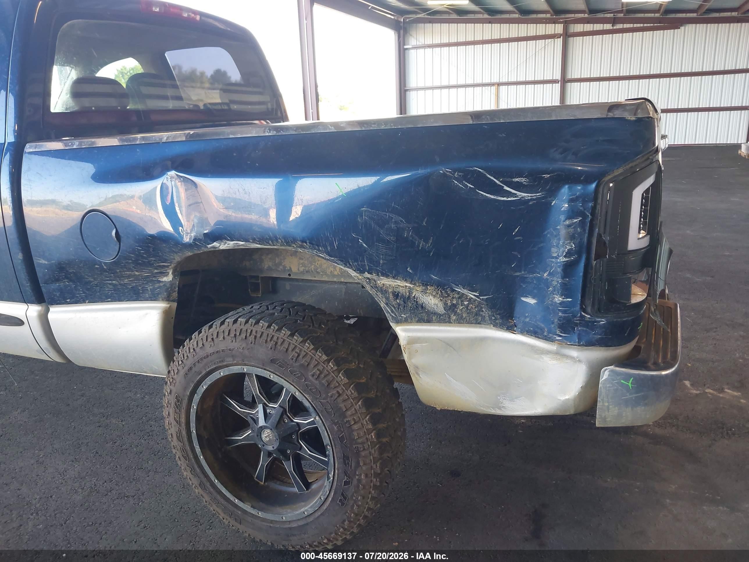 2005 Dodge Ram 1500 Slt/laramie Синий vin: 1D7HA18N45J633629