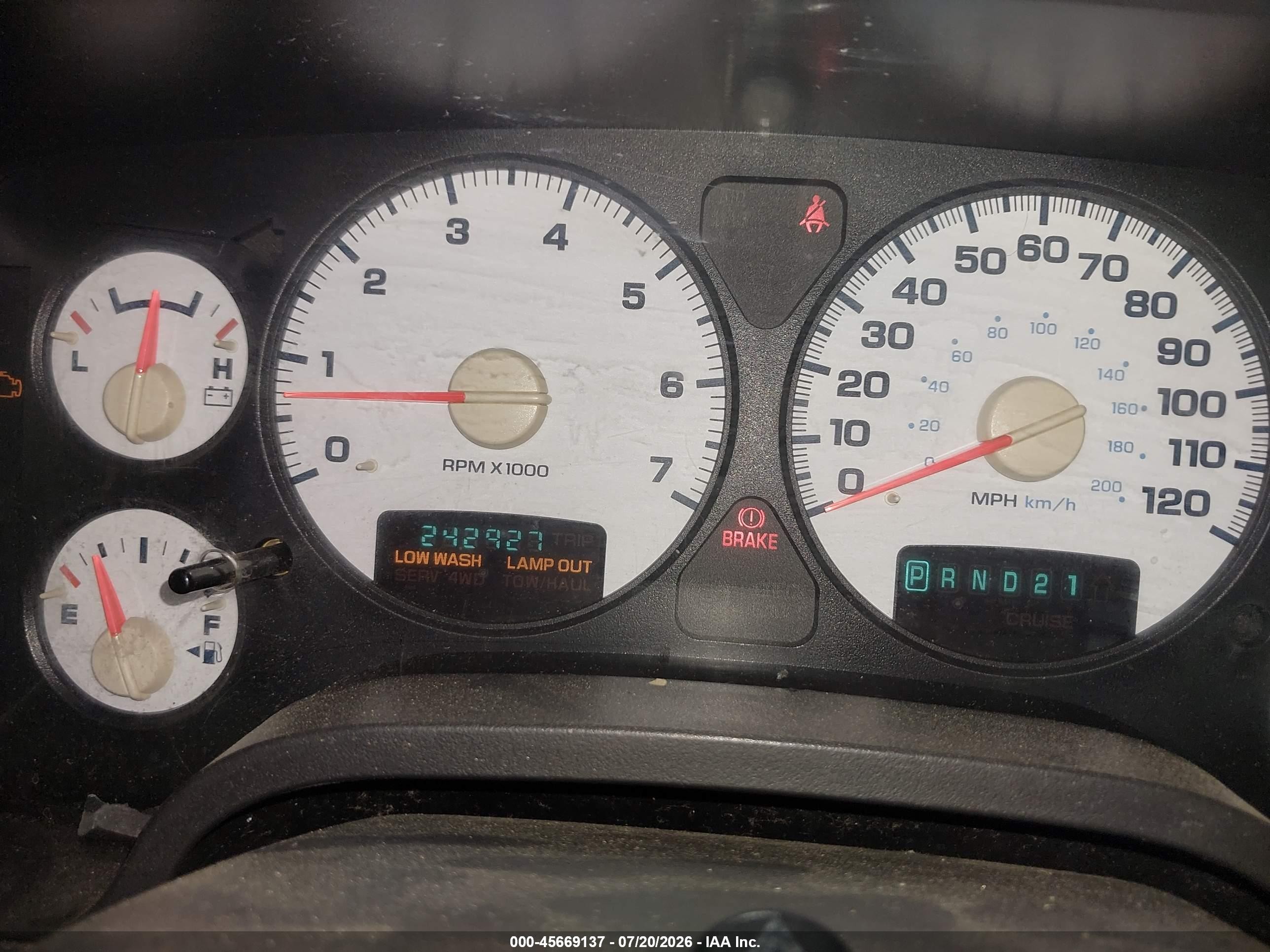 2005 Dodge Ram 1500 Slt/laramie Синий vin: 1D7HA18N45J633629
